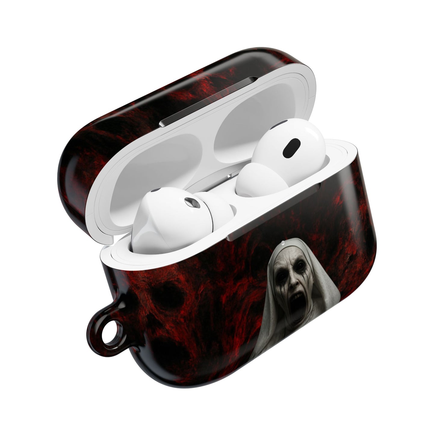 Horror-Themed AirPod Case, Spooky Earbud Cover, Unique Gift for Halloween, Gothic Design, Perfect for Music Lovers