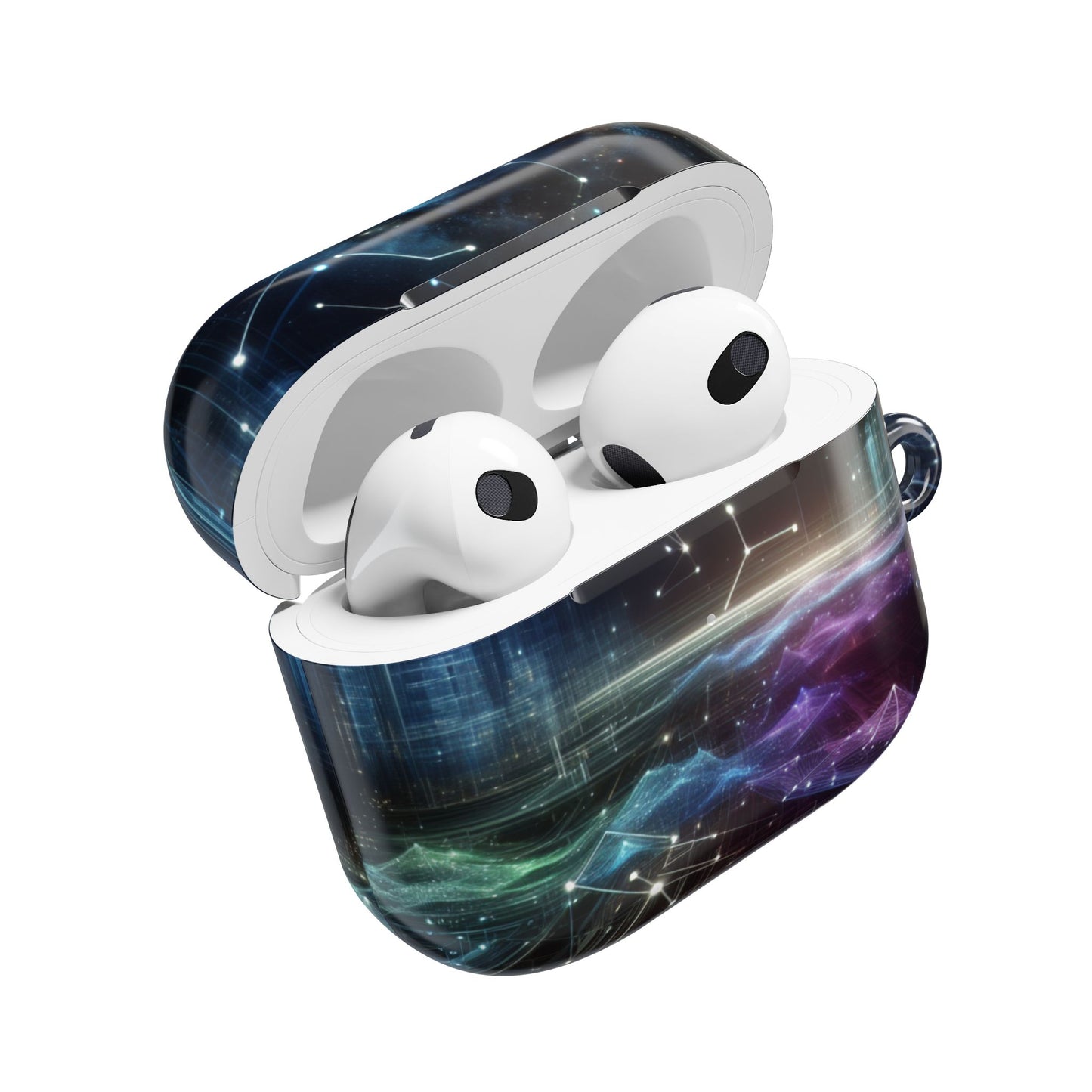 Cosmic Galaxy AirPod Cases, Astronaut Gifts, Space Themed Tech Accessories, Starry Night Earbuds Cover, Unique AirPods Holder