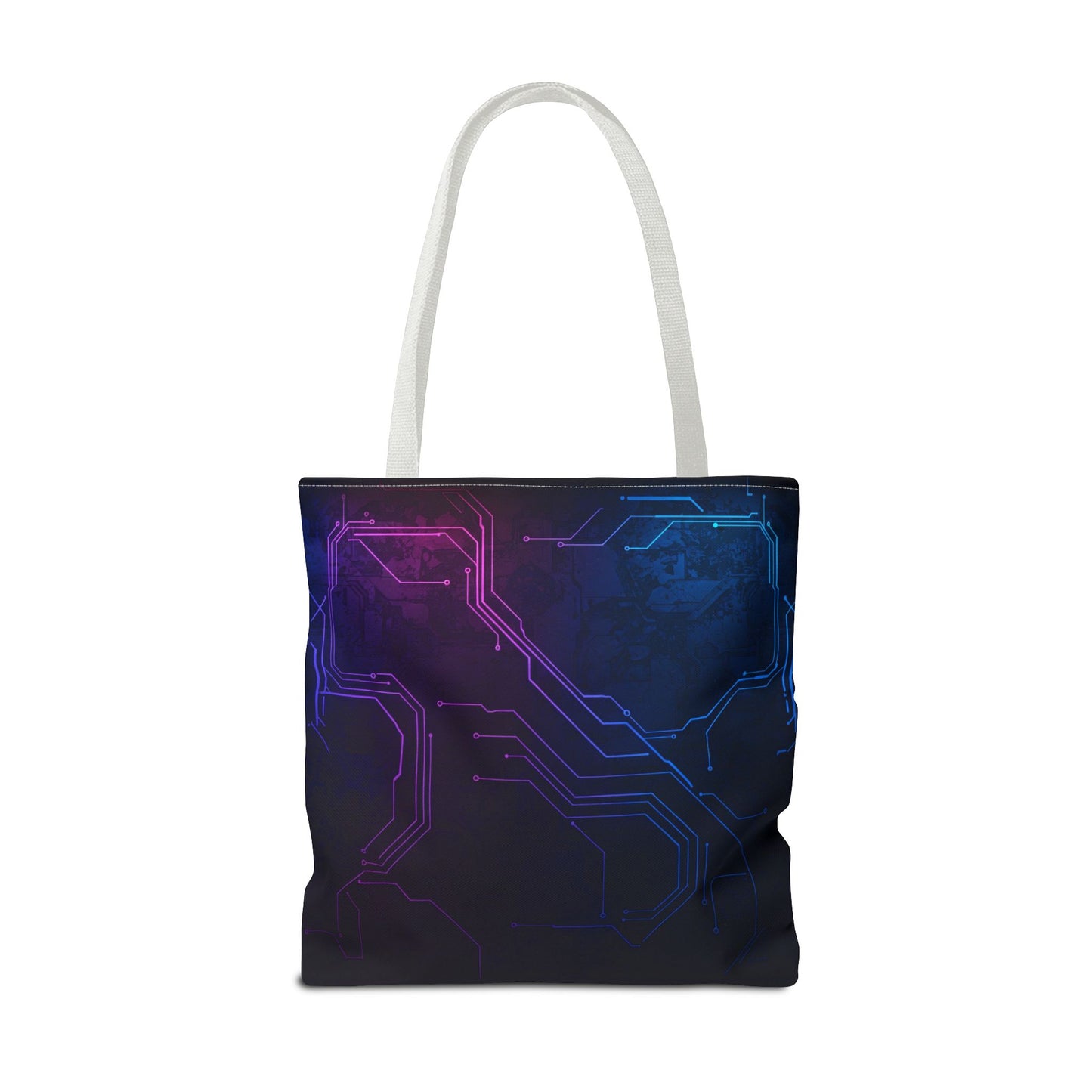 Futuristic Circuit Design Tote Bag | Tech Lover Gift, Stylish Shopping Bag, Geek Chic Tote, AOP Carryall, Unique Gift Idea