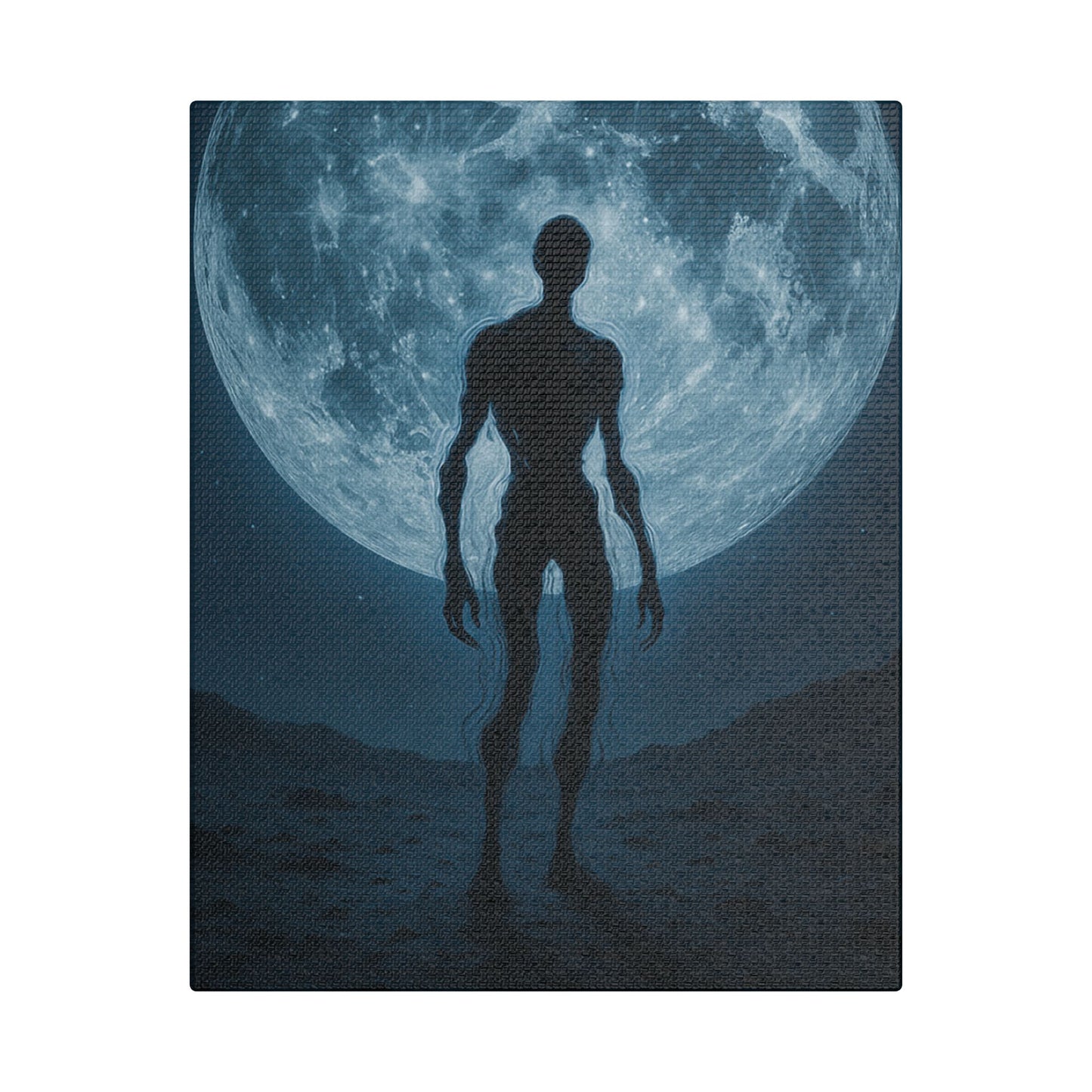 Mysterious Stretched Canvas Art, Wall Decor, Gothic Home Decor, Halloween Decorations, Unique Gift, Dark Art