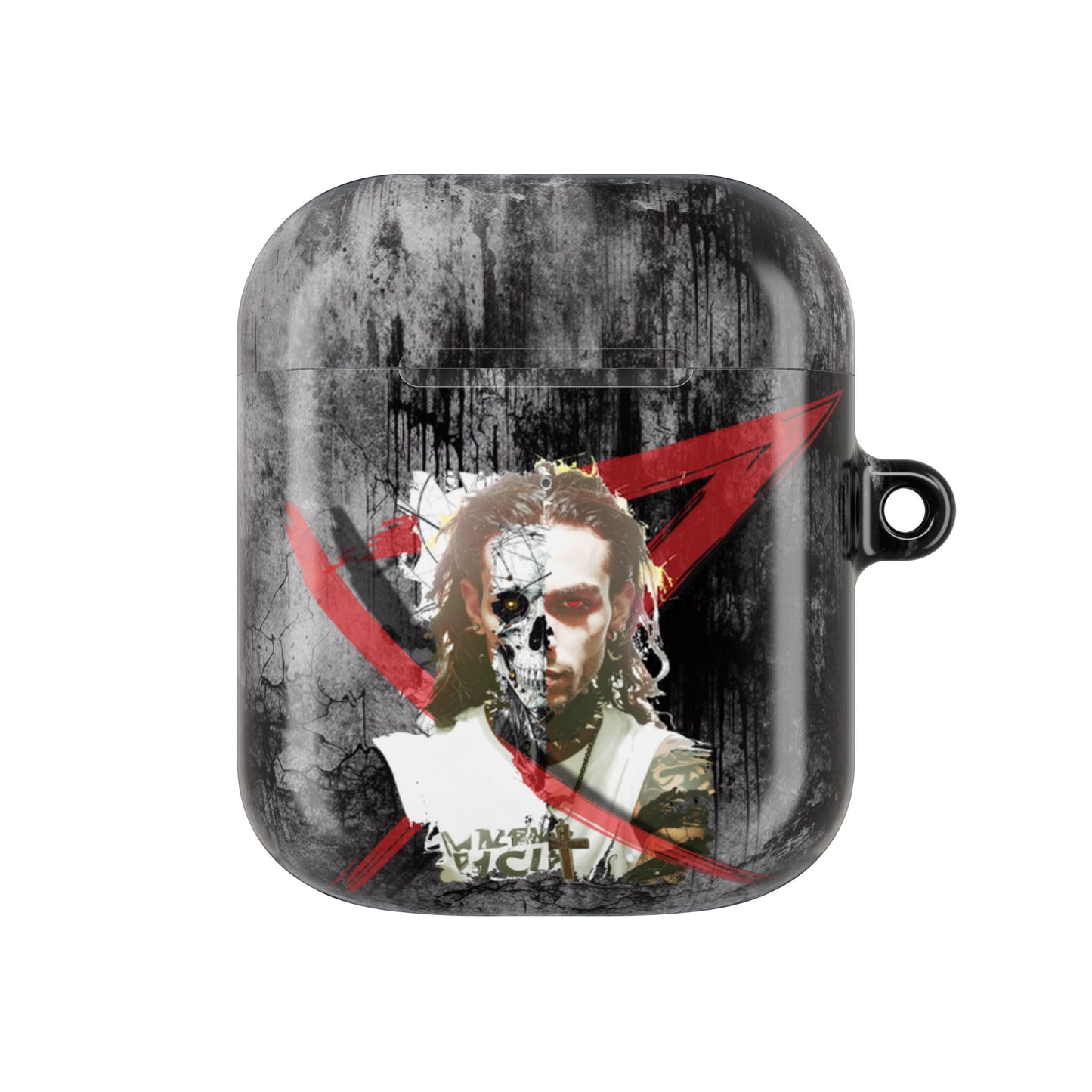 Gothic AirPod Case - Edgy Accessories for Music Lovers, Unique Gift for Teens, Stylish Tech Protection, Punk Aesthetic, Dark Art Case