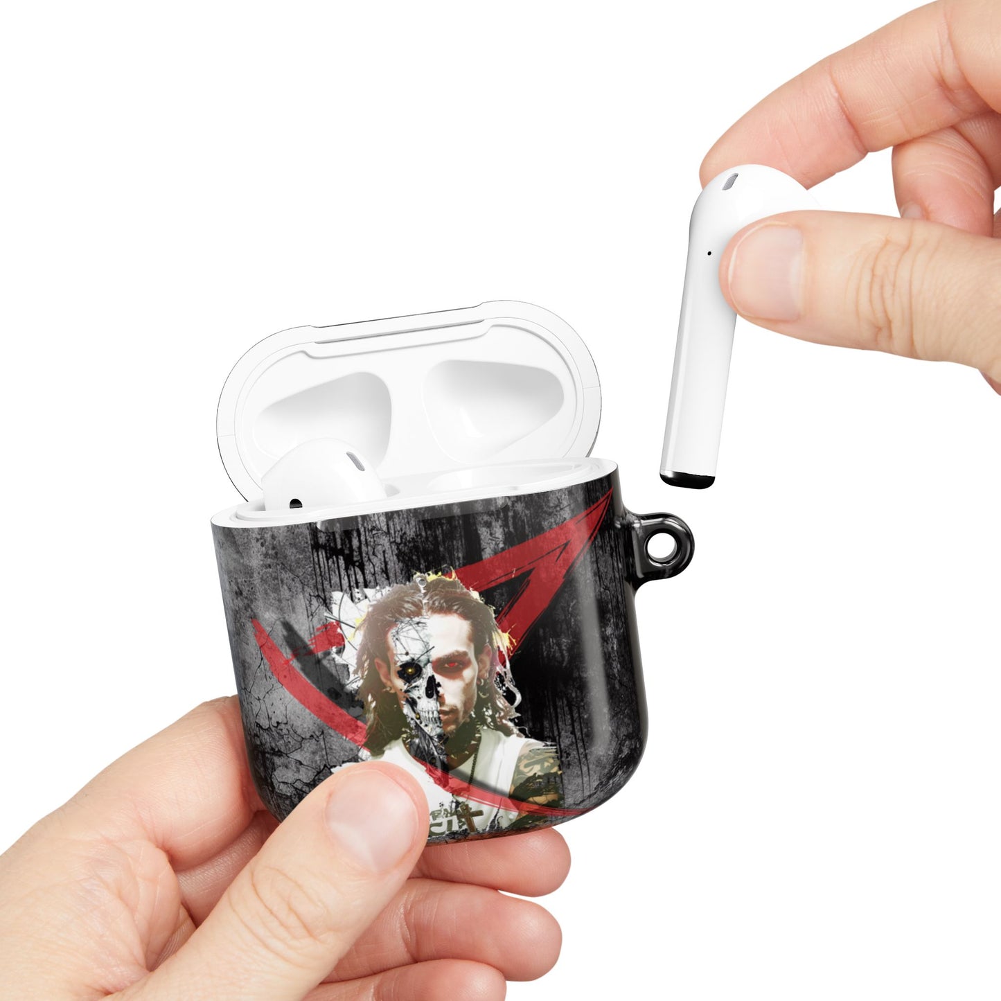 Gothic AirPod Case - Edgy Accessories for Music Lovers, Unique Gift for Teens, Stylish Tech Protection, Punk Aesthetic, Dark Art Case