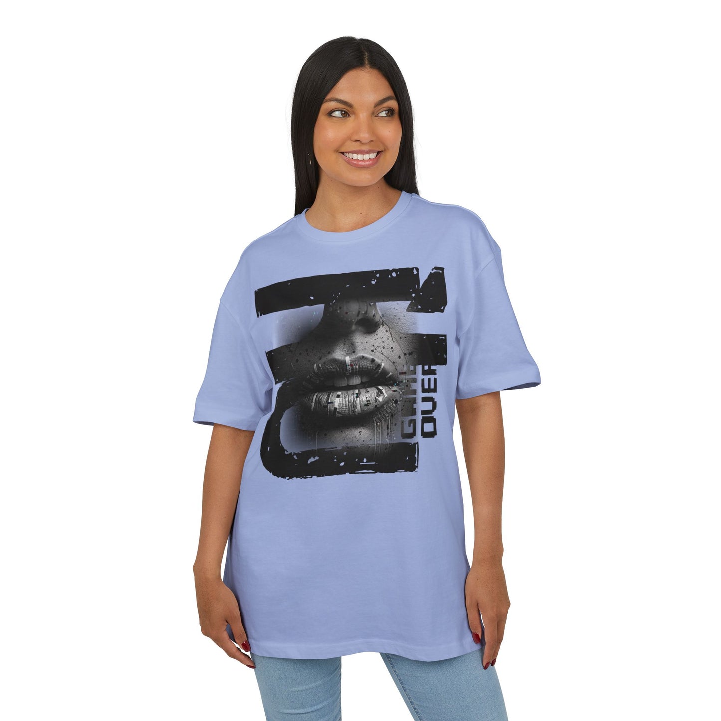 Gamer Unisex Oversized Tee - Game Over Graphic Tee