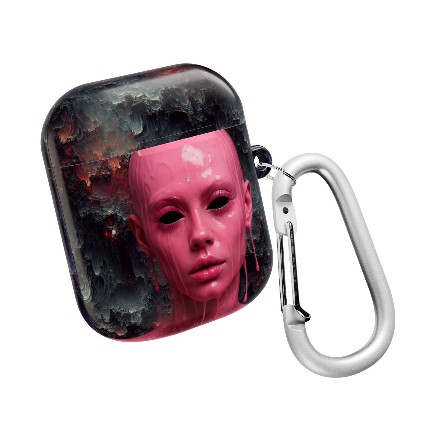 Dark AirPod Case - Horror-Inspired Accessory, Perfect for Goths, Tech Lovers, and Gift Givers, Space Decor, Unique Design