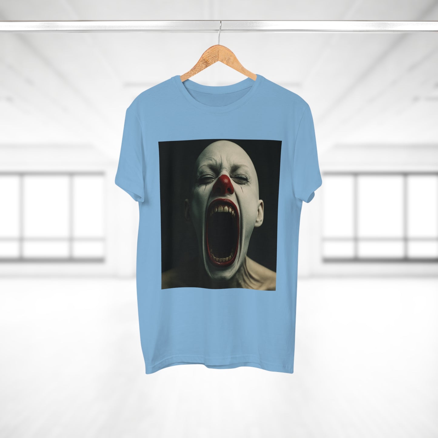 Creepy Clown Graphic T-Shirt, Scary Shirt for Halloween, Horror Movie Fans, Unique Gift for Him, Unisex Casual Wear