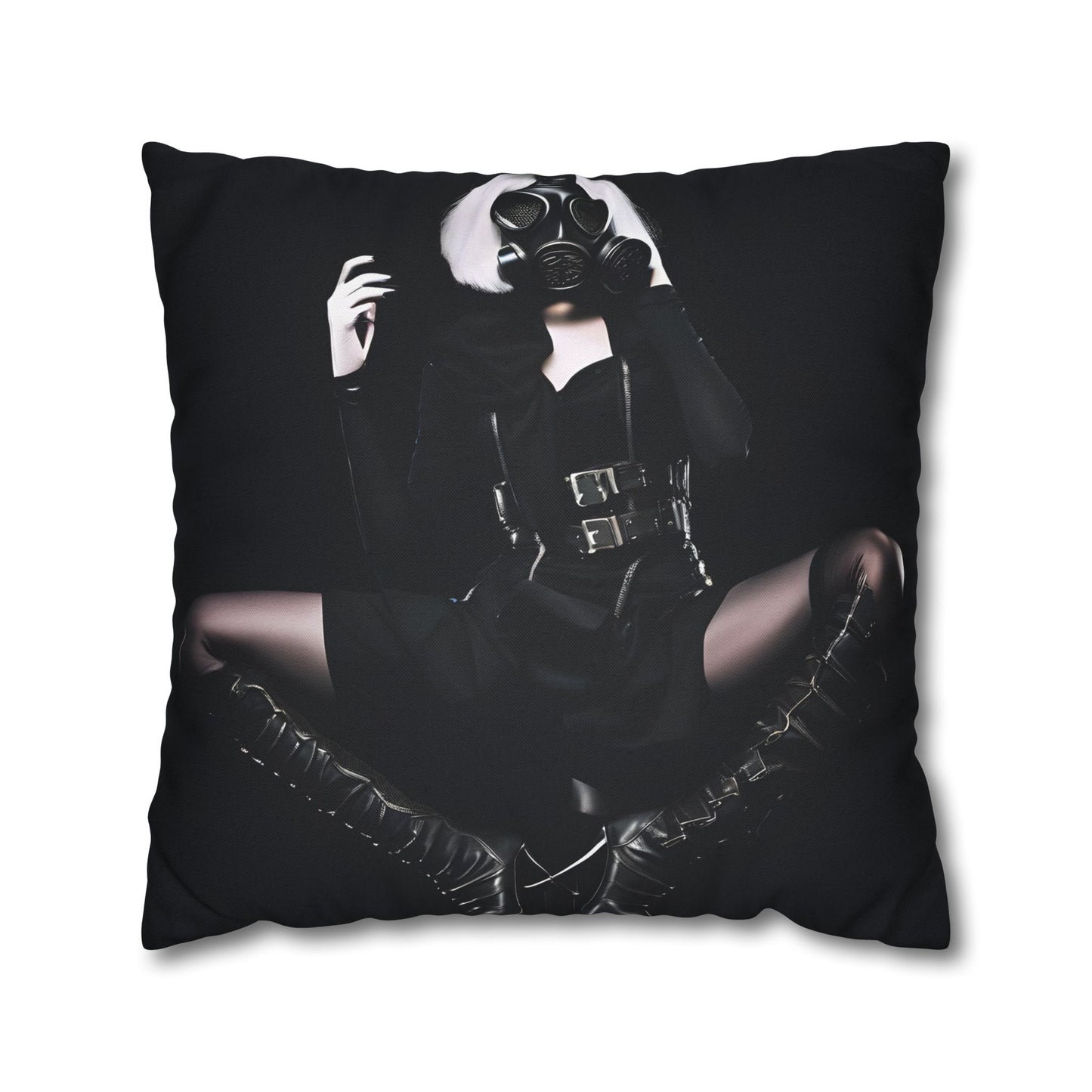 Gothic Glam Pillows, Square Cushion Covers, Elegant Home Decor, Statement Throw, Dark Aesthetic Gifts, Modern Bedroom Accent