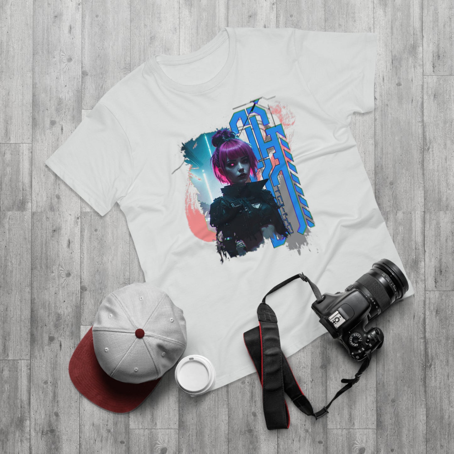 Cyberpunk Art Unisex T-Shirt, Streetwear Tee, Graphic Shirt, Gift for Him, Festival Apparel, Tech-Inspired Fashion