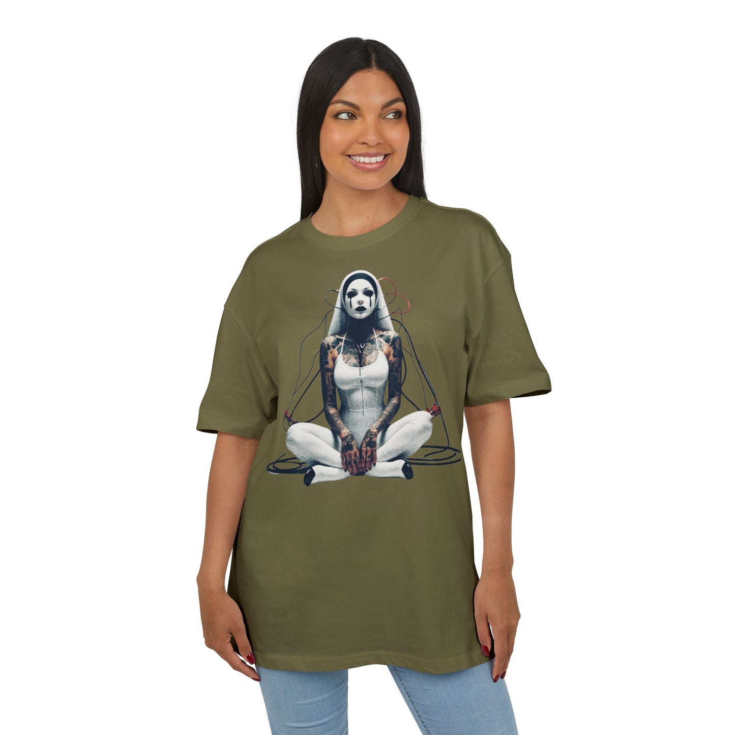 Artistic Unisex Oversize Tee - Unique Graphic Design for Creative Spirits