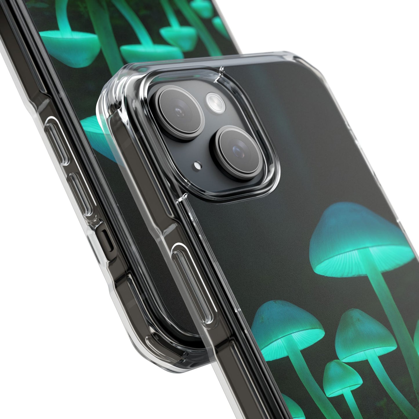 Glowing Mushroom iPhone Case, Unique Cellphone Protector, Gift for Nature Lovers, Eco-Friendly Tech Accessory