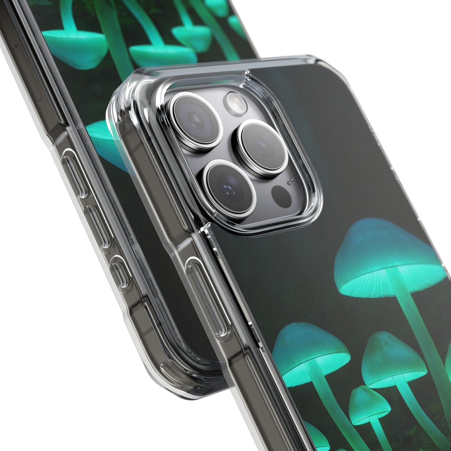 Glowing Mushroom iPhone Case, Unique Cellphone Protector, Gift for Nature Lovers, Eco-Friendly Tech Accessory