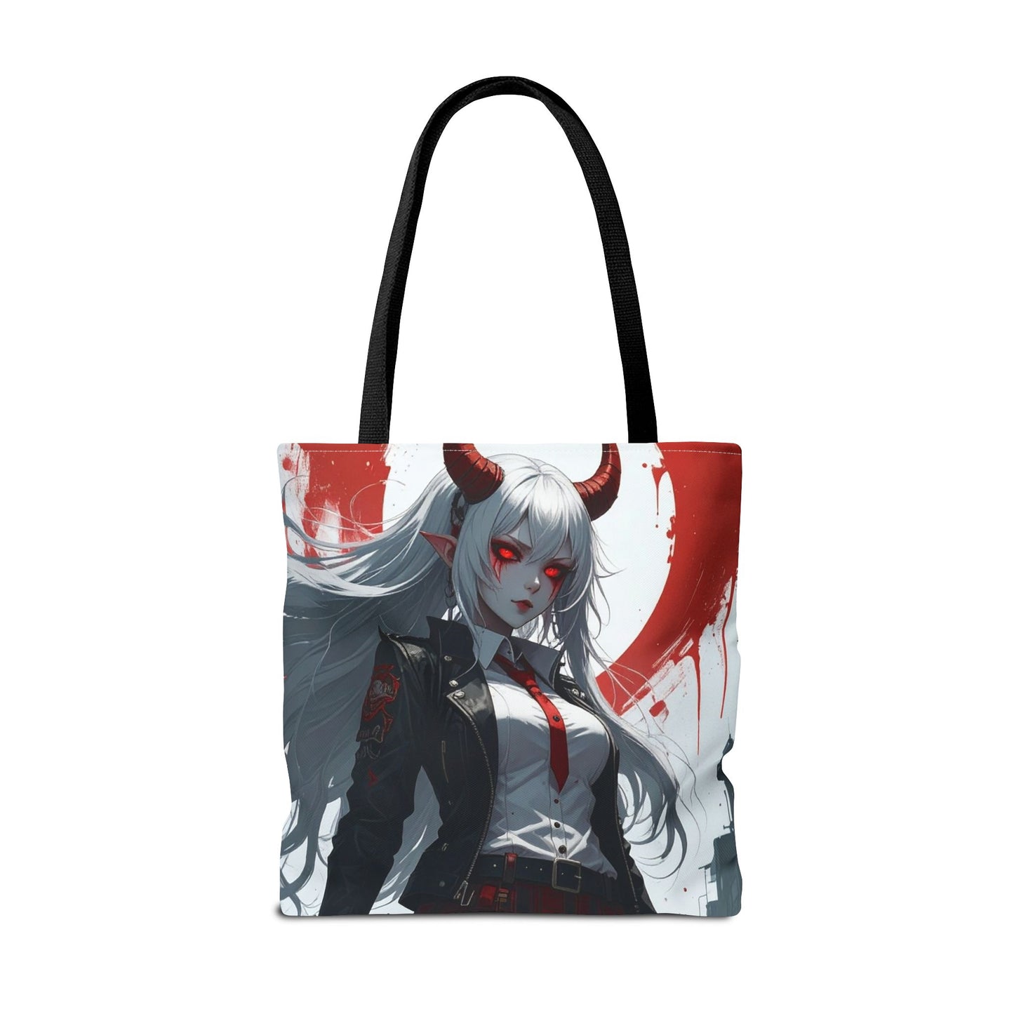 Gothic Anime Tote Bag | Stylish AOP Design | Perfect for Shopping, Gifts, Casual Use, Halloween, Cosplay