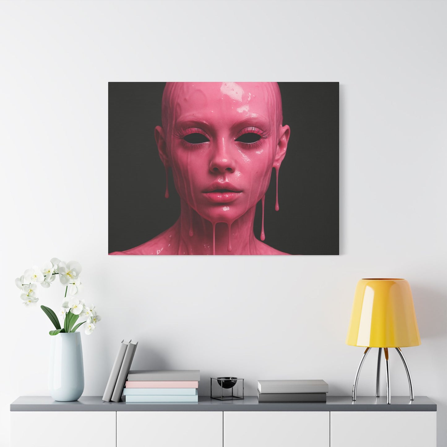 Unique Satin Canvas Art Piece, Modern Wall Decor, Art for Home, Abstract Artwork, Statement Piece, Contemporary Design