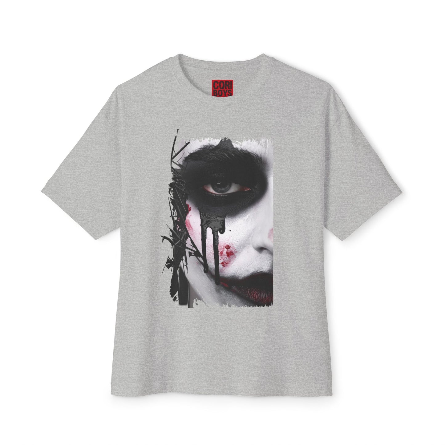 Gothic Art Oversized Tee, Unisex Graphic Shirt, Dark Art Apparel, Spooky Casual Fashion, Unique Streetwear