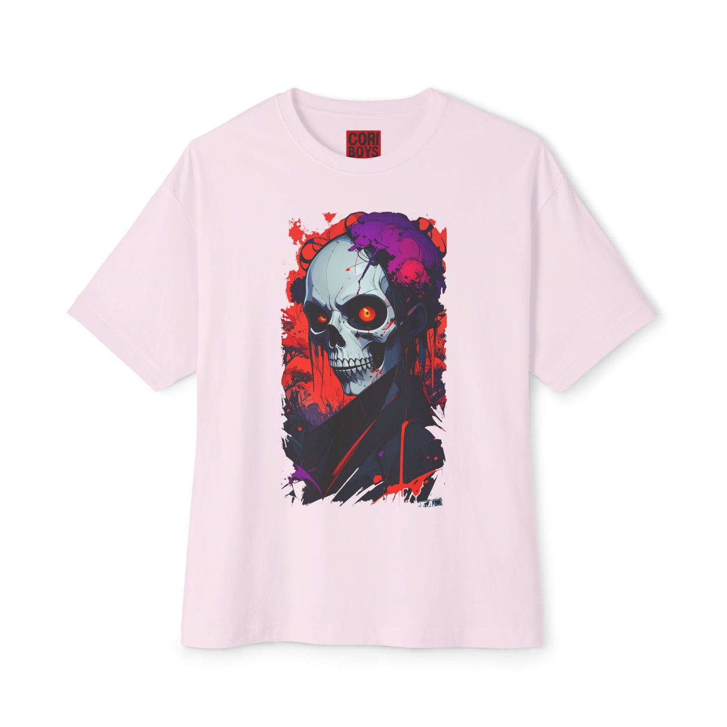 Edgy Skull Graphic Tee, Oversized T-Shirt for Casual Wear, Halloween Costume, Streetwear Fashion, Unisex Gift Idea