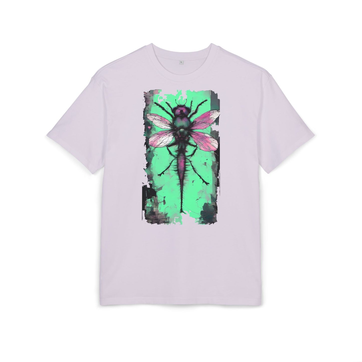 Botanical Dragonfly Tee - Nature-Inspired Unisex Oversized Shirt, Boho Style, Eco-Friendly Gift, Relaxed Summer Top, Unique Graphic Tee
