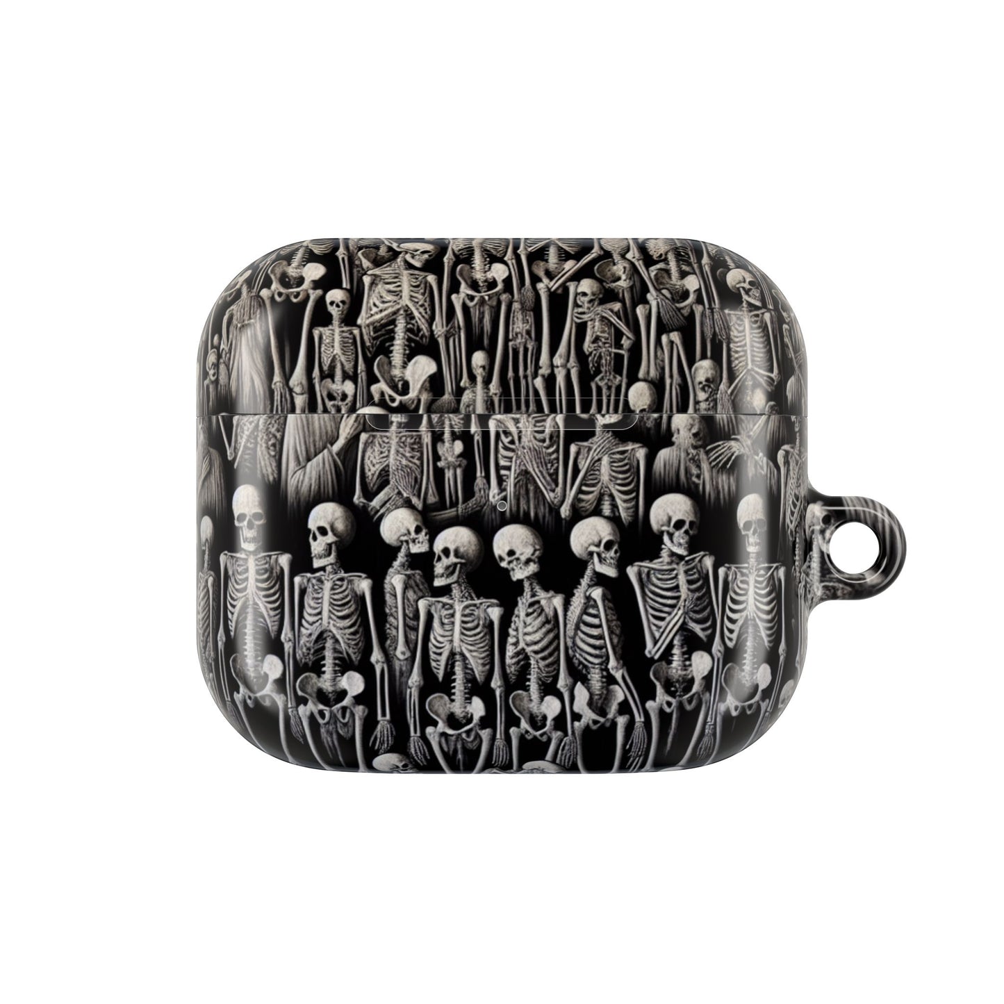 Skeleton Pattern AirPod Case, Cute Halloween Accessory, Spooky Gift for Music Lovers, Fun Phone Accessories, Unique Earbud Holder
