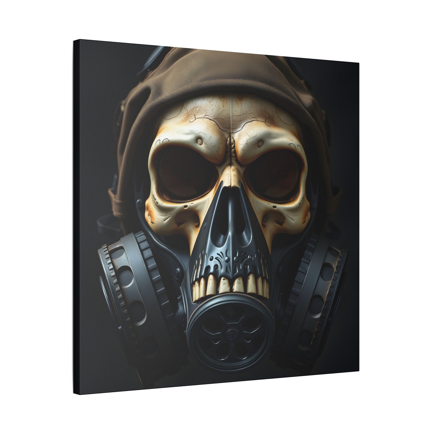 Gothic Skull Wall Art, Edgy Home Decor, Unique Gift, Fantasy Artwork, Statement Piece, Industrial Style
