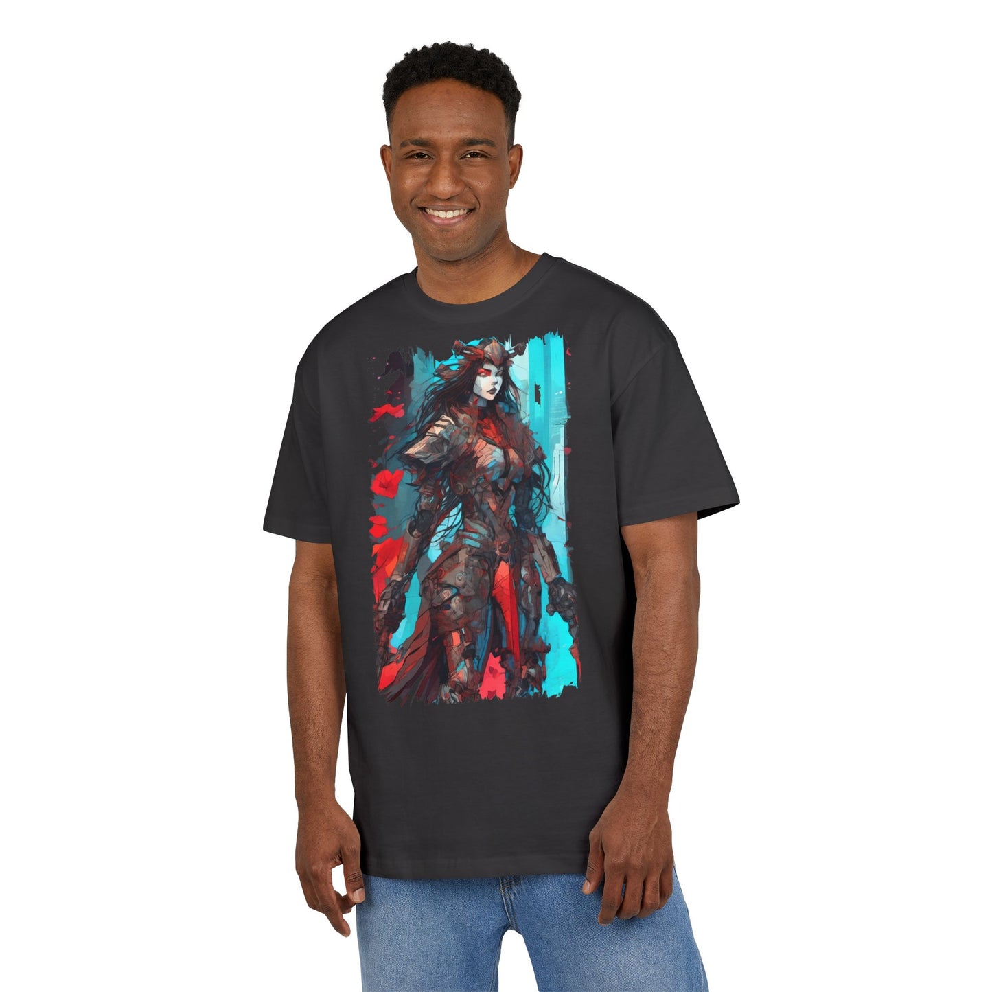 Stylish Graphic Oversize Tee with Fantasy Art, Unisex Casual Shirt, Anime Inspired Tee, Unique Gift for Gamers, Comfortable Everyday Wear