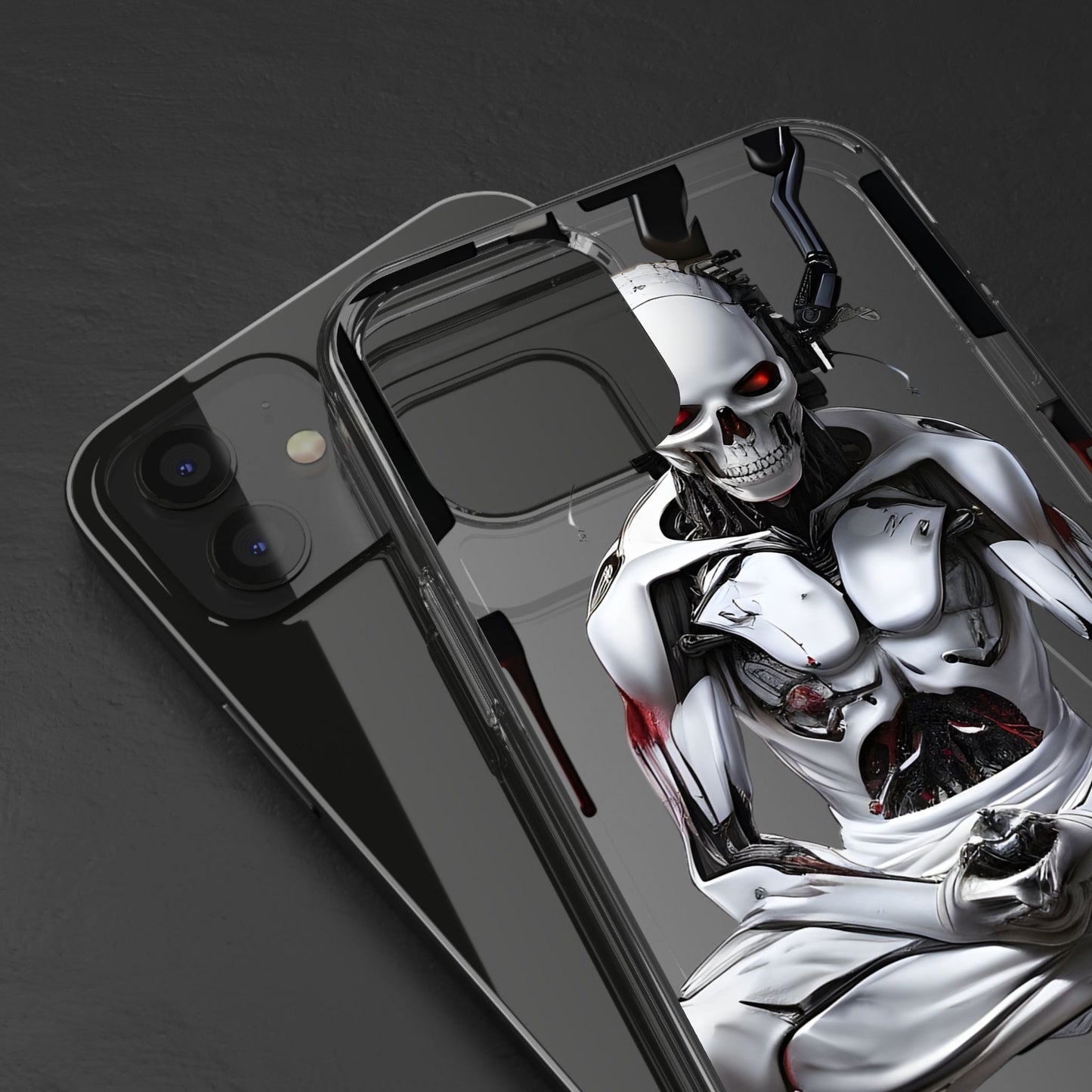 Clear Phone Cases with Cyber Design