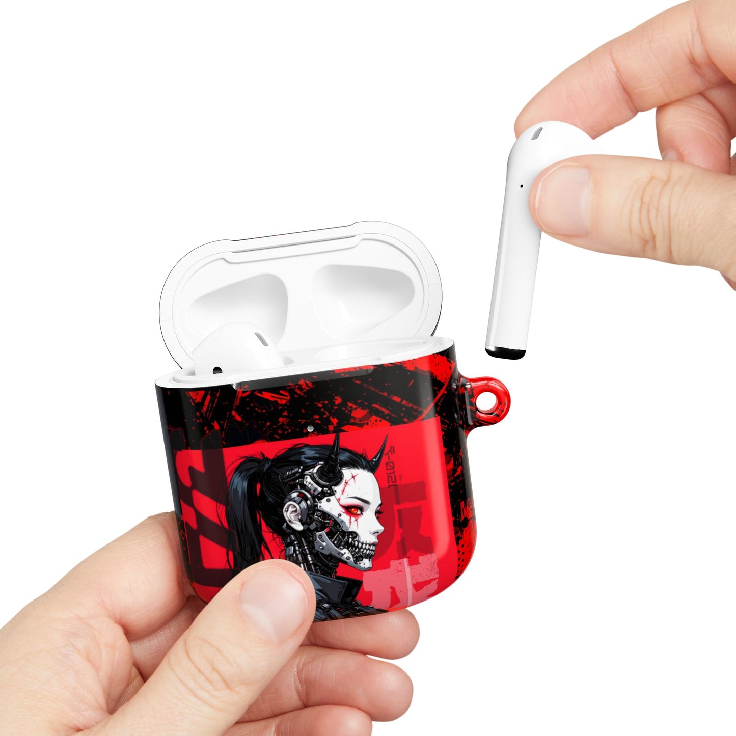 Cyberpunk AirPod Case - Stylish Reactive Design for Tech Lovers, Gifts for Gamers, Modern Charging Case, Unique Earbud Cover