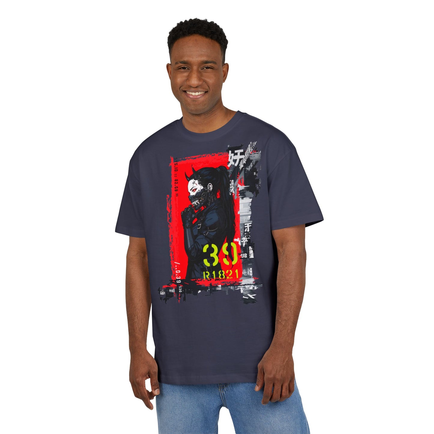 Artistic Oversize Tee featuring Bold Graphic Design, Unisex Heavyweight T-Shirt