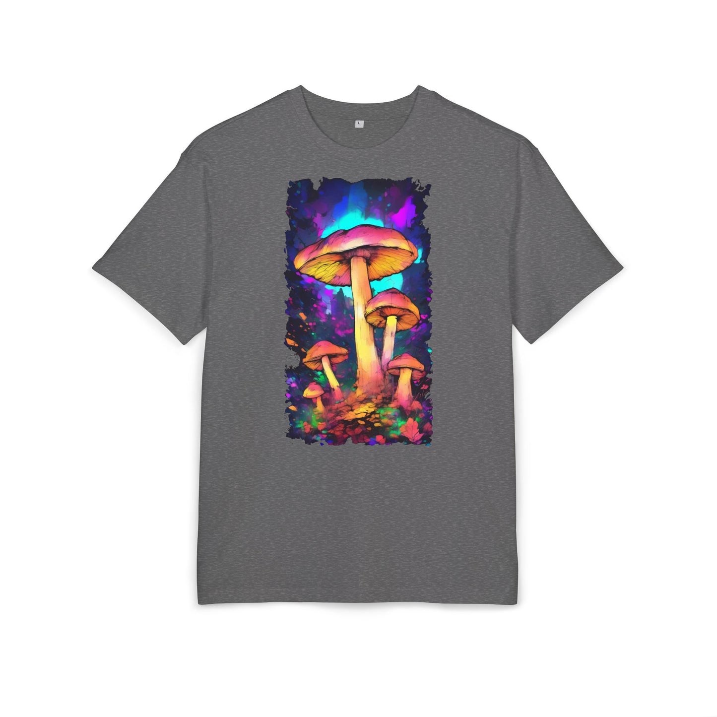 Psychedelic Mushroom Oversize Tee, Unisex Graphic Tee, Casual Summer Shirt, Gift for Nature Lovers, Festival Fashion