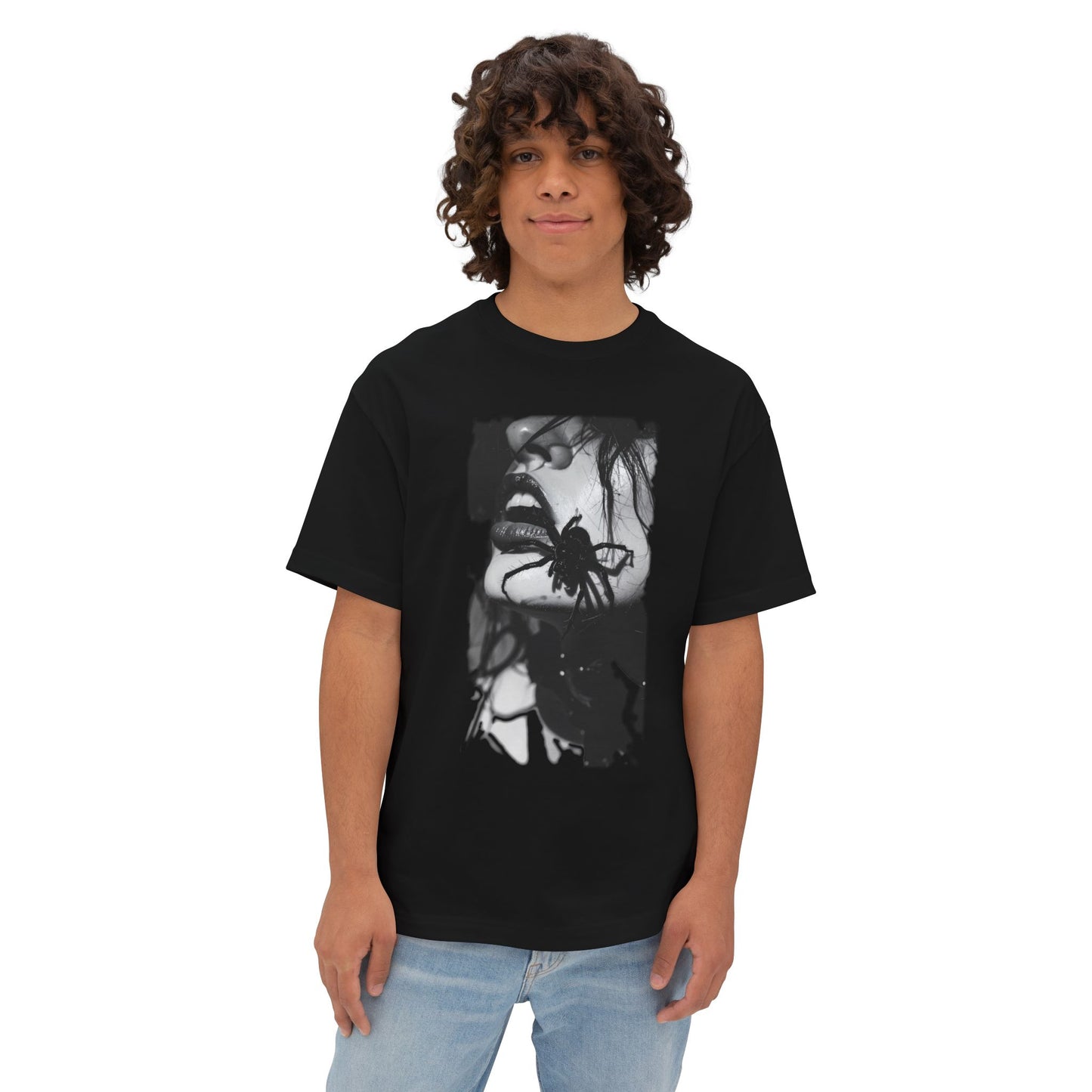 Edgy Art Graphic Tee, Unisex Oversized Shirt, Alternative Fashion, Streetwear Style, Gift for Art Lovers