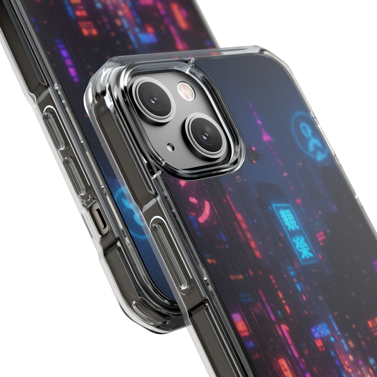 Neon City Phone Case - Magnetic Clear Impact Cases, Customizable Phone Cover, Gifts for Tech Lovers, Stylish Protection, Modern Design