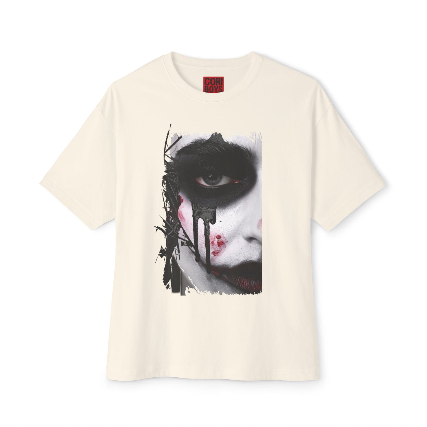 Gothic Art Oversized Tee, Unisex Graphic Shirt, Dark Art Apparel, Spooky Casual Fashion, Unique Streetwear