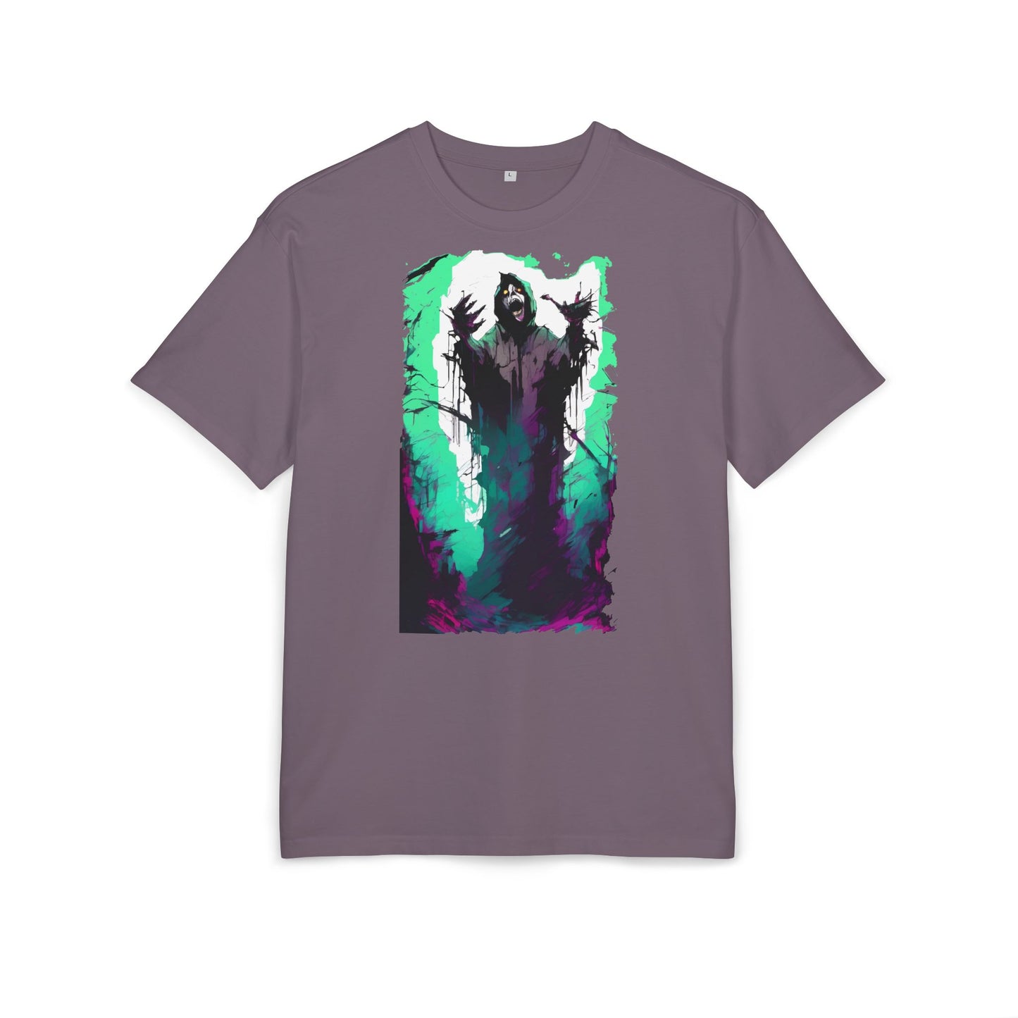 Mystical Oversized Tee - Unisex, Artistic Graphic Tee, Casual Wear, Gift for Art Lovers, Spooky Vibes Shirt