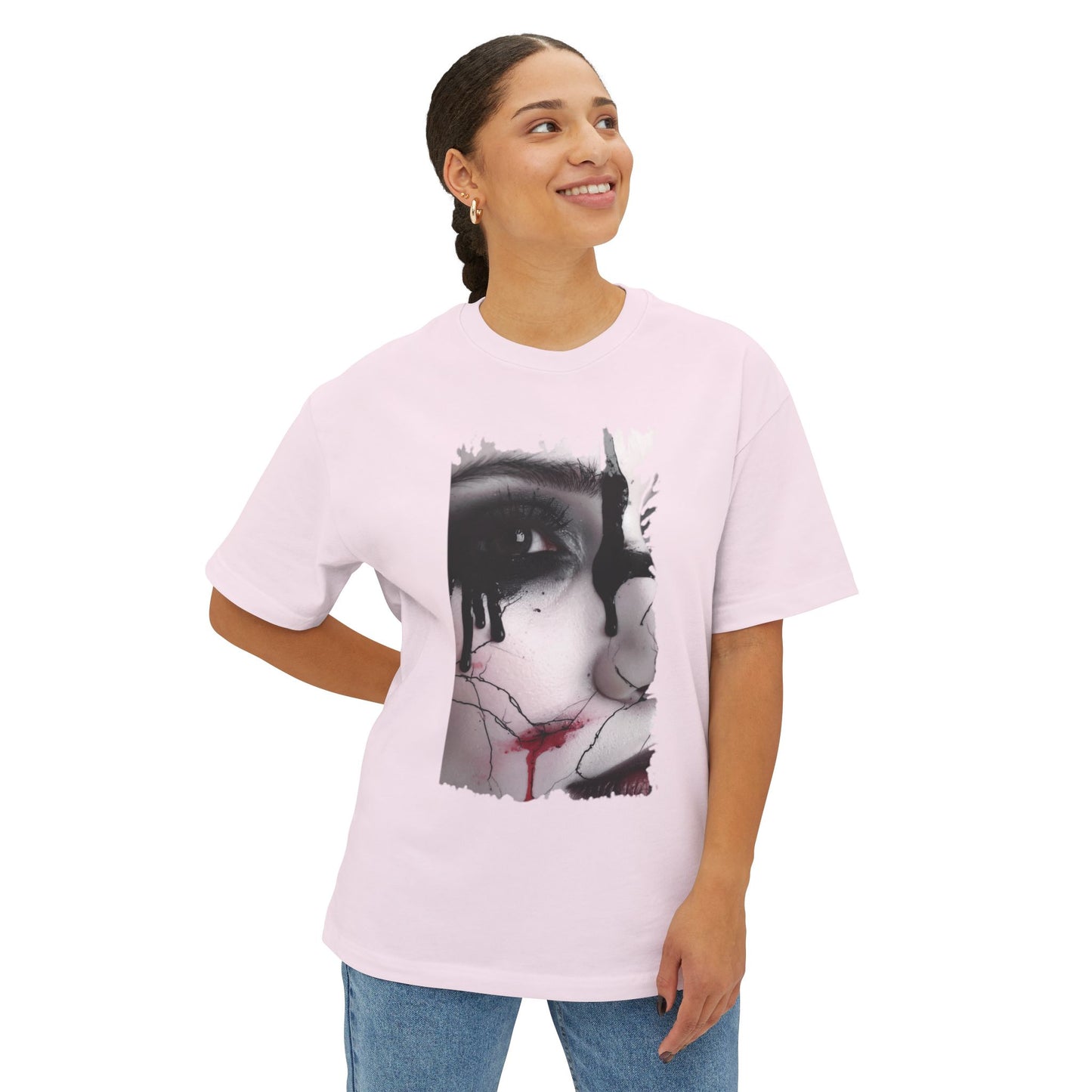 Artistic Oversized Tee - Unique Graphic T-shirt for Art Lovers, Comfortable Fashion, Trendy Unisex Wear, Perfect for Gifting, Casual Style
