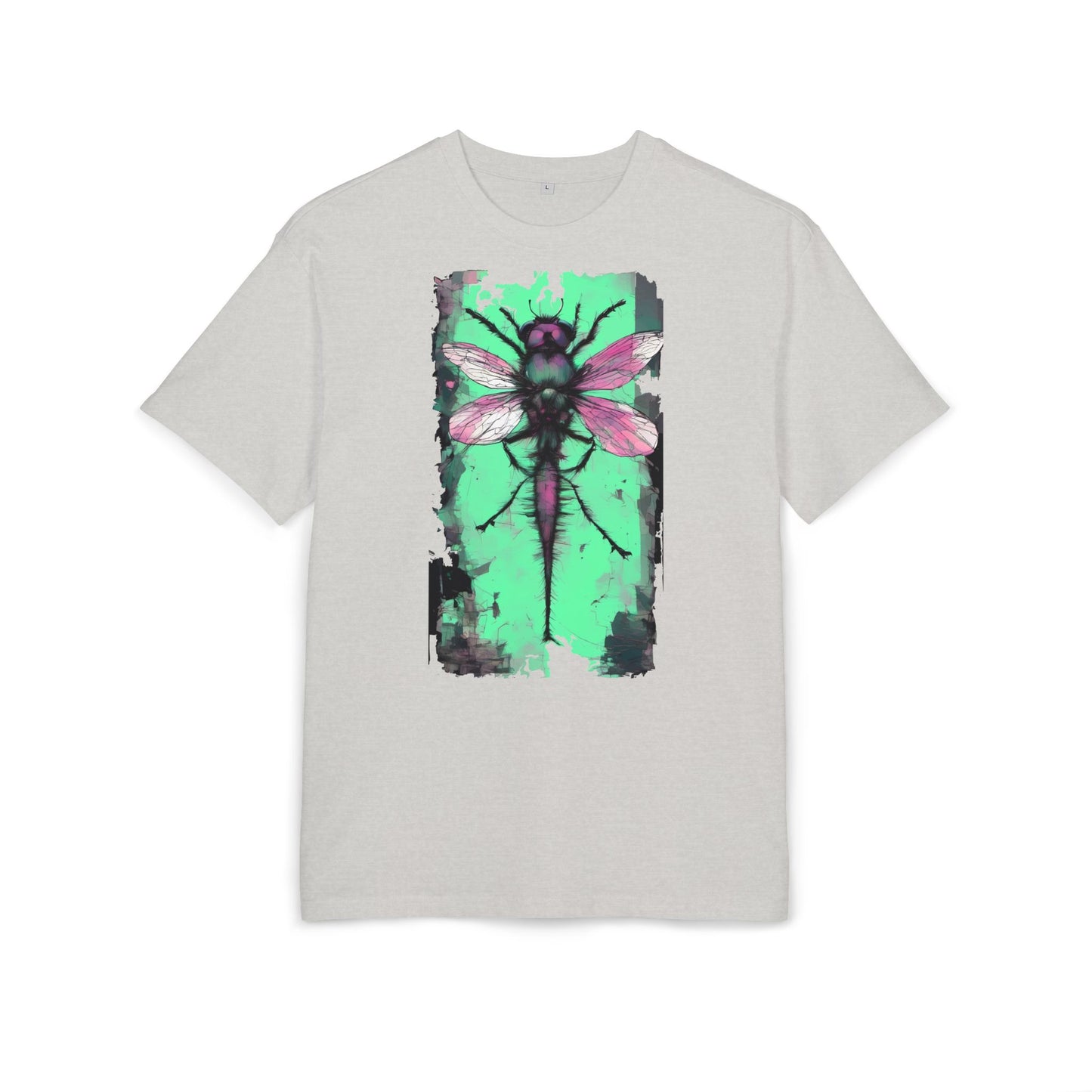 Botanical Dragonfly Tee - Nature-Inspired Unisex Oversized Shirt, Boho Style, Eco-Friendly Gift, Relaxed Summer Top, Unique Graphic Tee