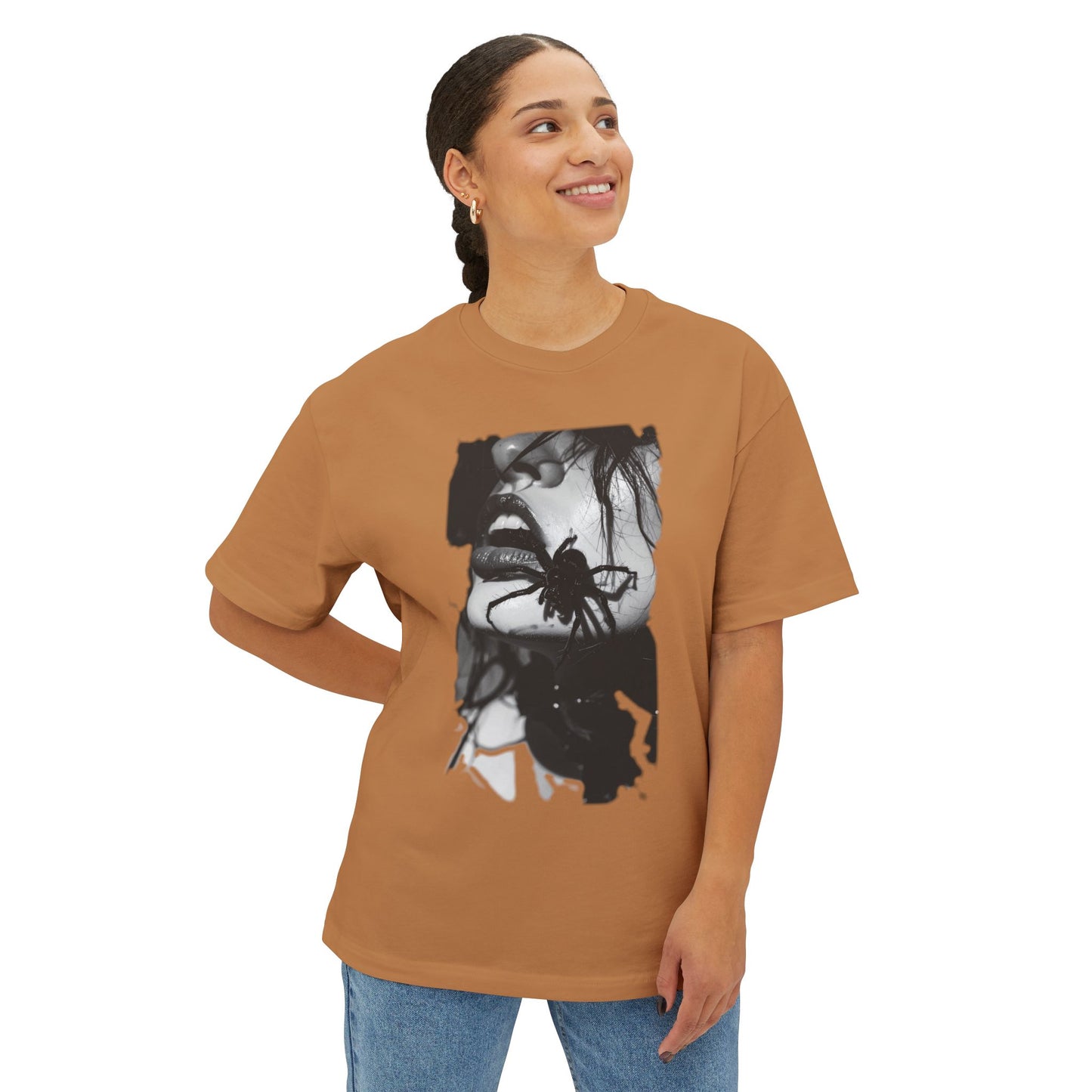 Edgy Art Graphic Tee, Unisex Oversized Shirt, Alternative Fashion, Streetwear Style, Gift for Art Lovers
