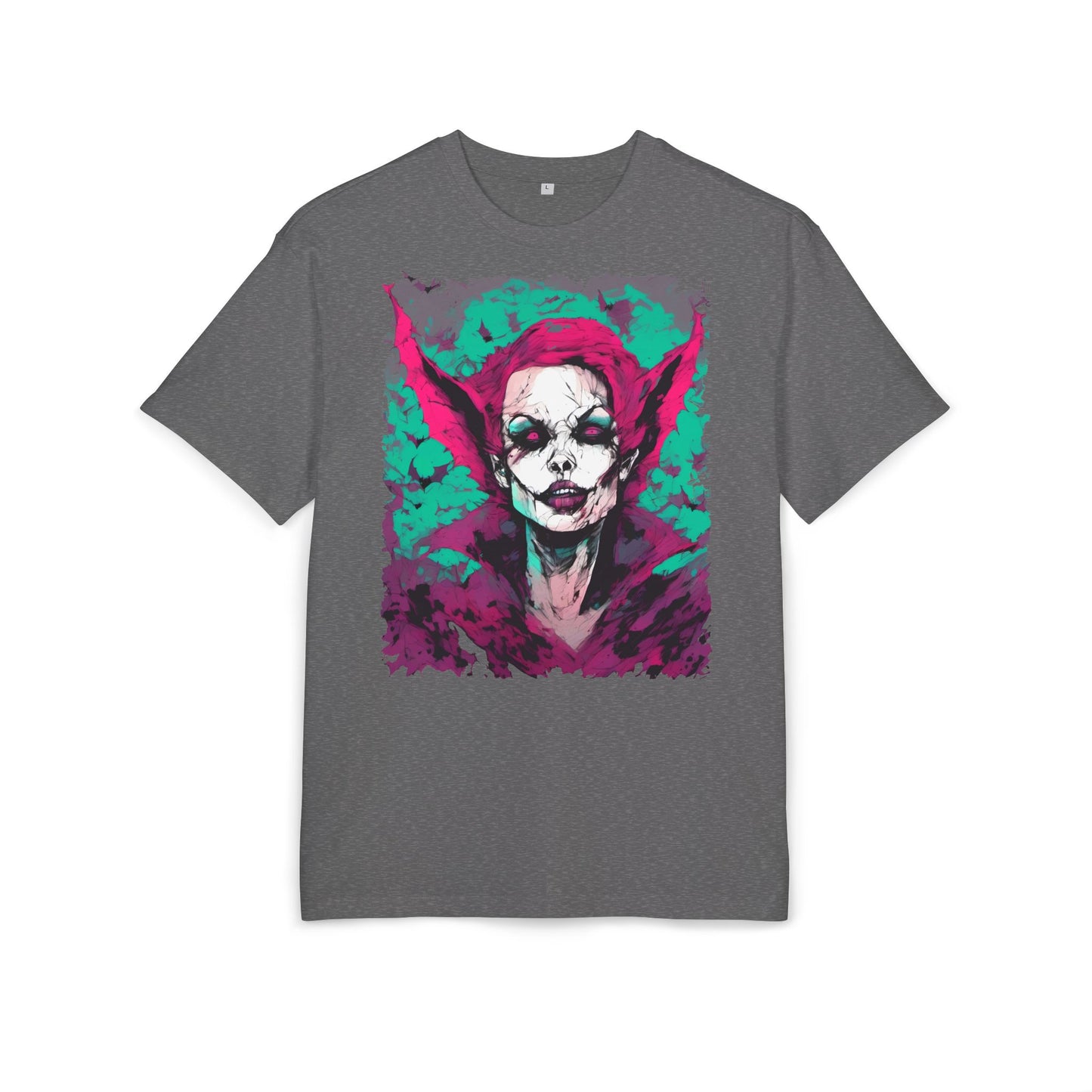 Eerie Portrait Unisex Oversized Tee | Unique Graphic Shirt for Halloween, Gift for Horror Fans, Scary Tee, Alternative Fashion