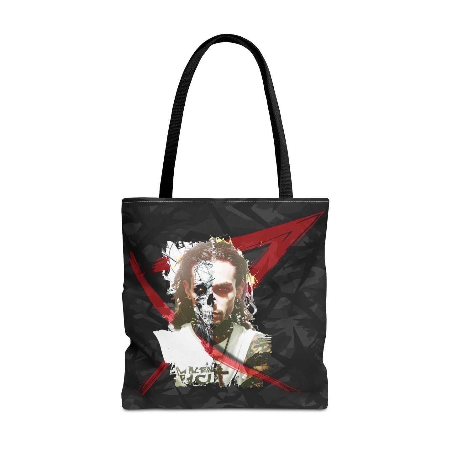 Edgy Graphic Tote Bag, Cool Tote for Concerts, Alternative Fashion, Gift for Music Lovers, Everyday Carry