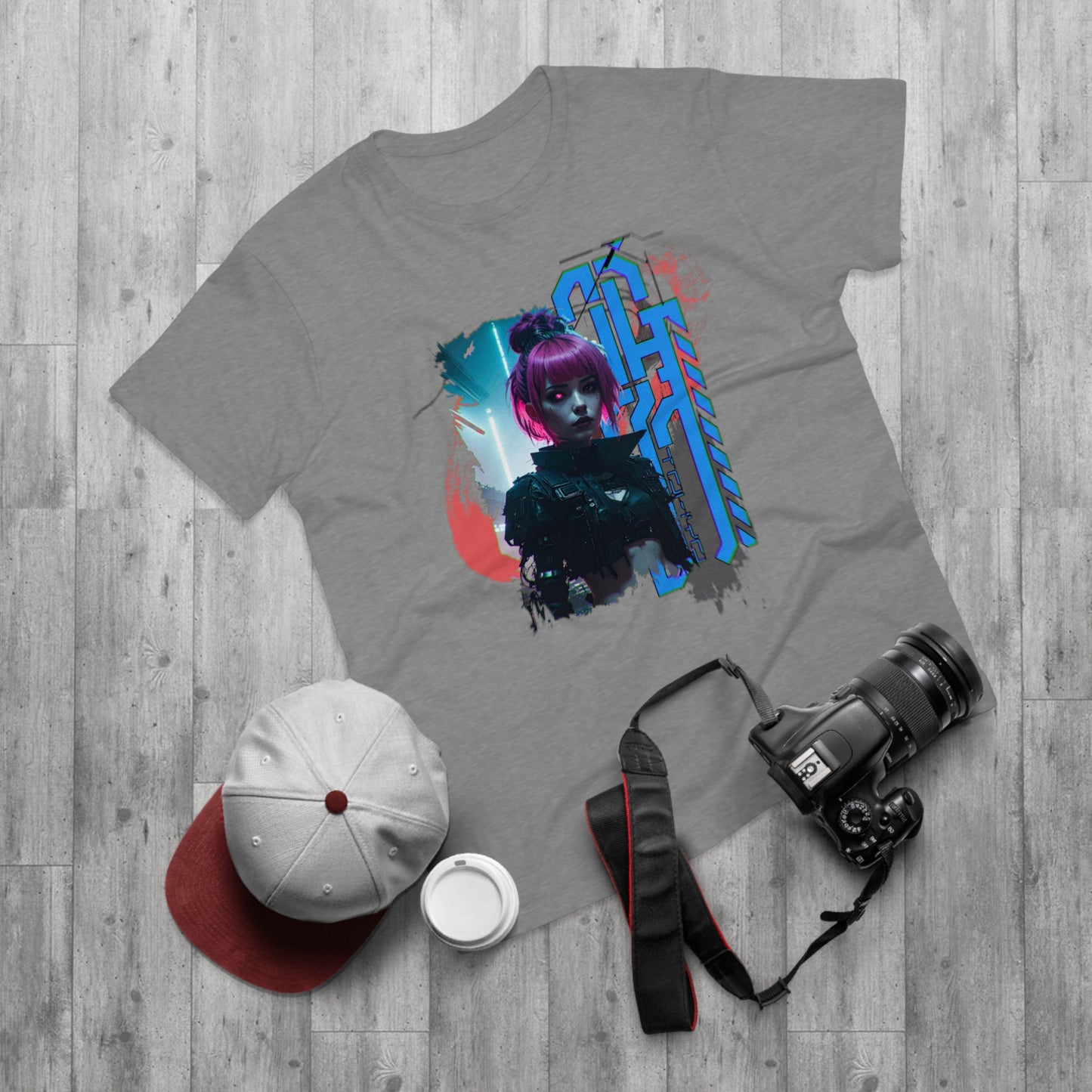 Cyberpunk Art Unisex T-Shirt, Streetwear Tee, Graphic Shirt, Gift for Him, Festival Apparel, Tech-Inspired Fashion