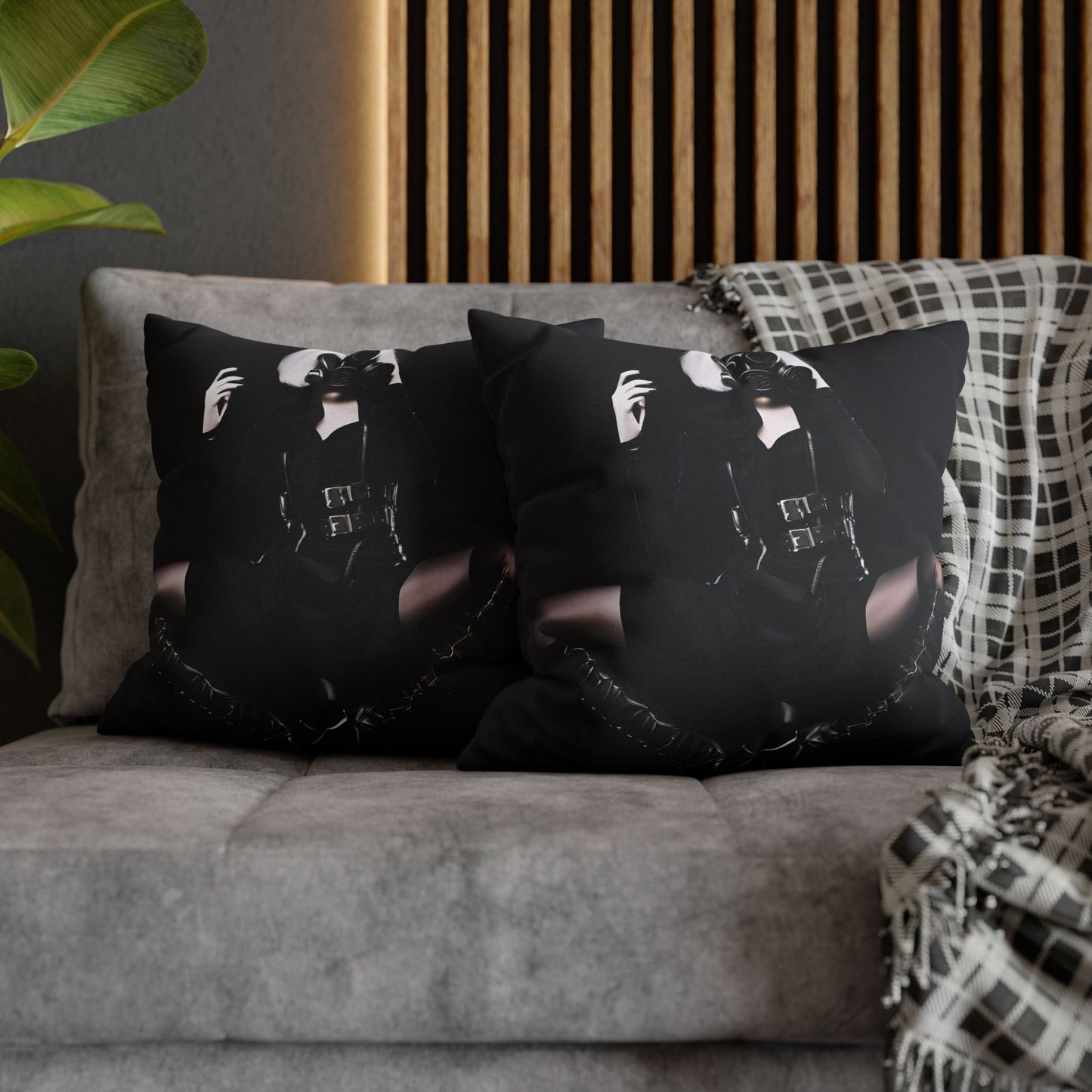 Gothic Glam Pillows, Square Cushion Covers, Elegant Home Decor, Statement Throw, Dark Aesthetic Gifts, Modern Bedroom Accent