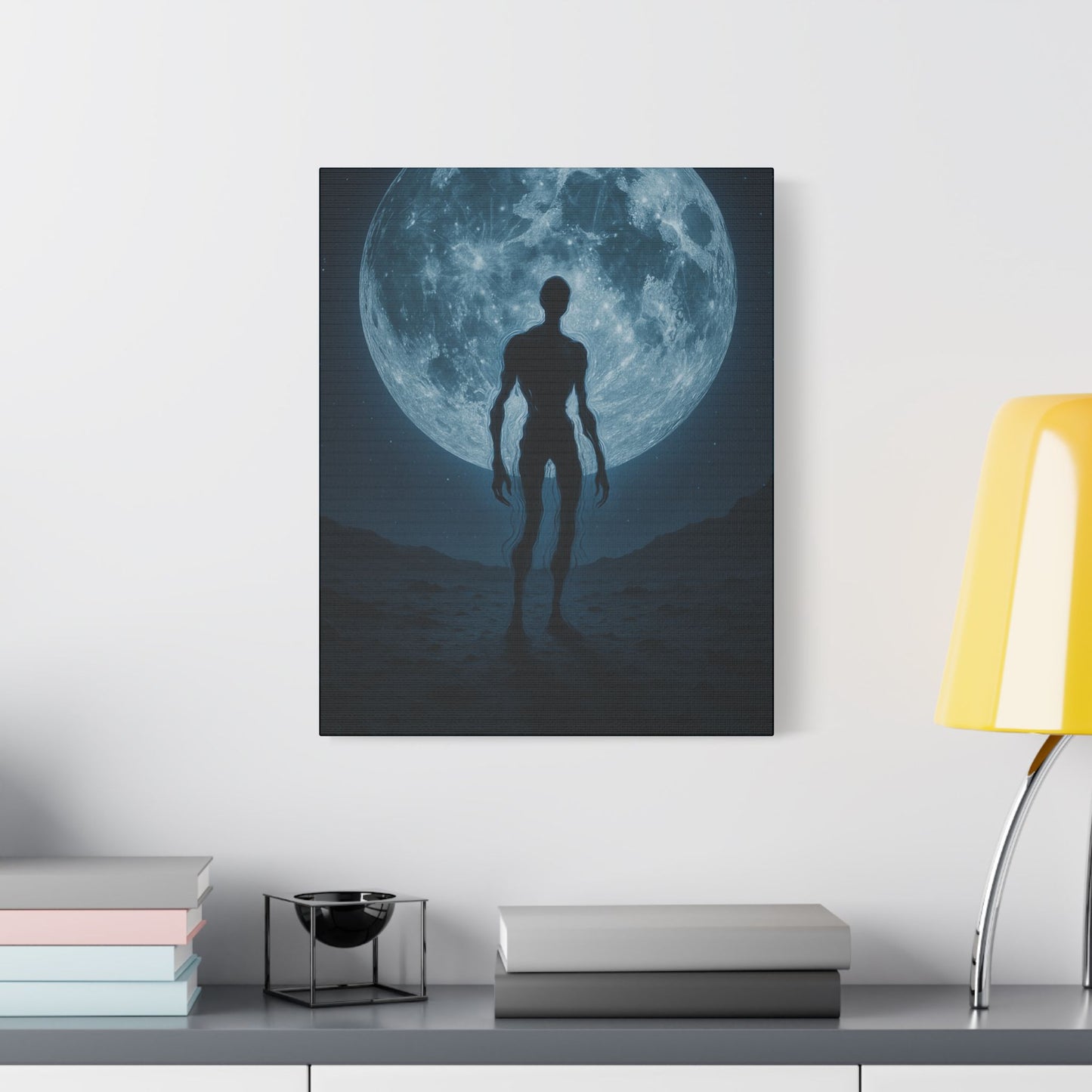 Mysterious Stretched Canvas Art, Wall Decor, Gothic Home Decor, Halloween Decorations, Unique Gift, Dark Art