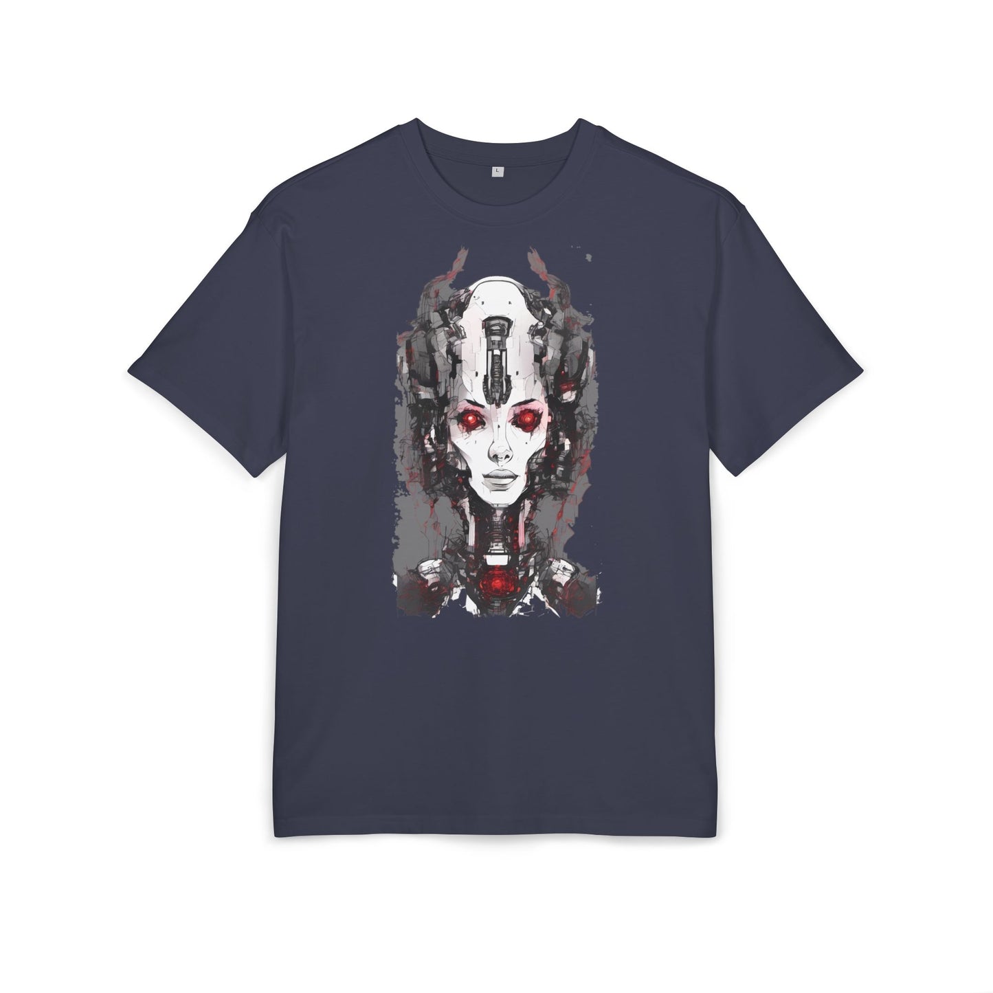 Futuristic Graphic Tee, Unique Oversized T-Shirt, Stylish Casual Wear, Perfect Gift for Art Lovers, Bold Design for Teens