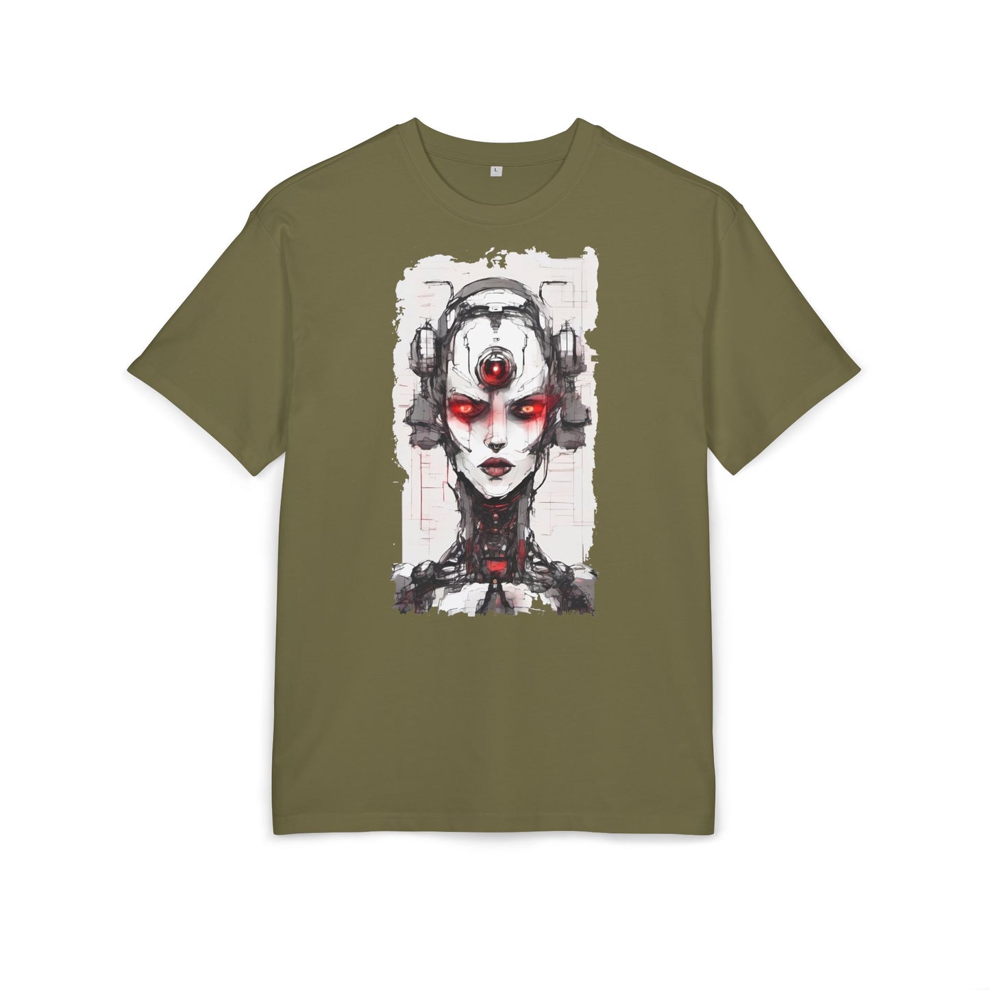 Futuristic Graphic Tee, Cyberpunk Oversized T-Shirt, Unisex Retro Style, Streetwear Top, Gift for Tech Lovers, Summer Casual Wear