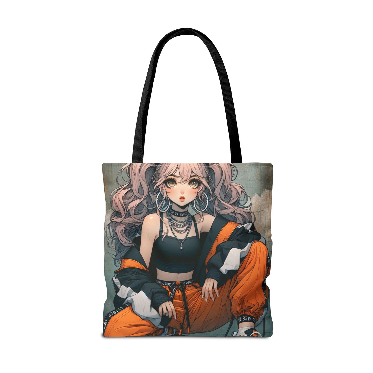 Stylish Anime Tote Bag, AOP Art Bag, Gift for Anime Lovers, Trendy Shopper Bag, Unique Fashion Accessory, Everyday Use Tote