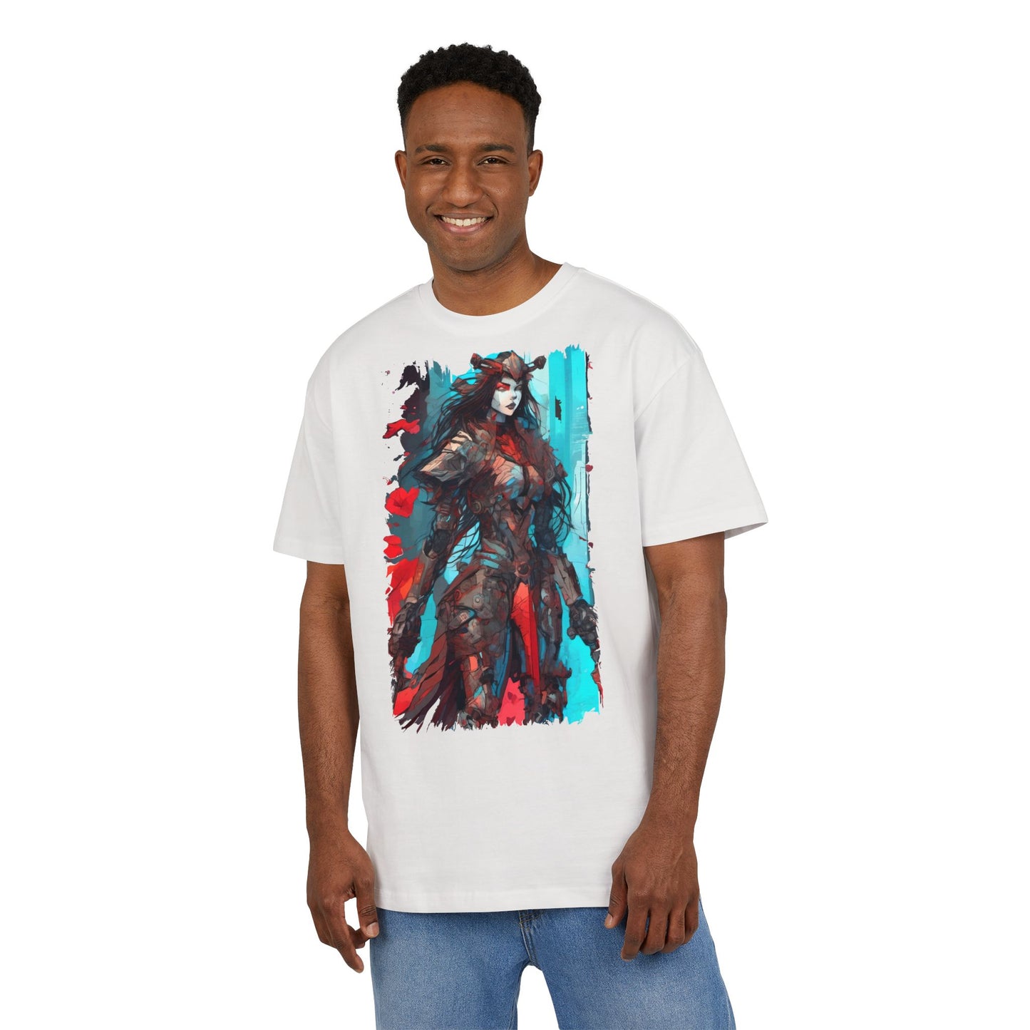 Stylish Graphic Oversize Tee with Fantasy Art, Unisex Casual Shirt, Anime Inspired Tee, Unique Gift for Gamers, Comfortable Everyday Wear