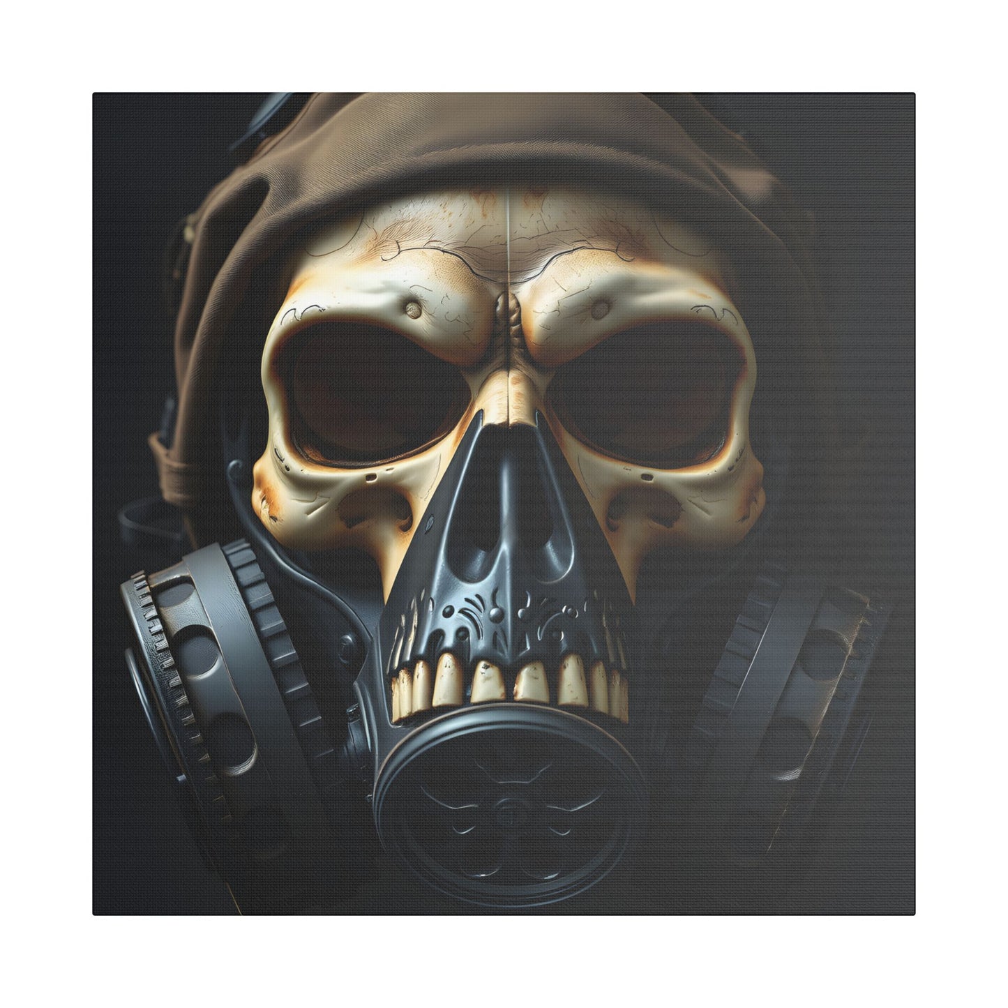 Gothic Skull Wall Art, Edgy Home Decor, Unique Gift, Fantasy Artwork, Statement Piece, Industrial Style