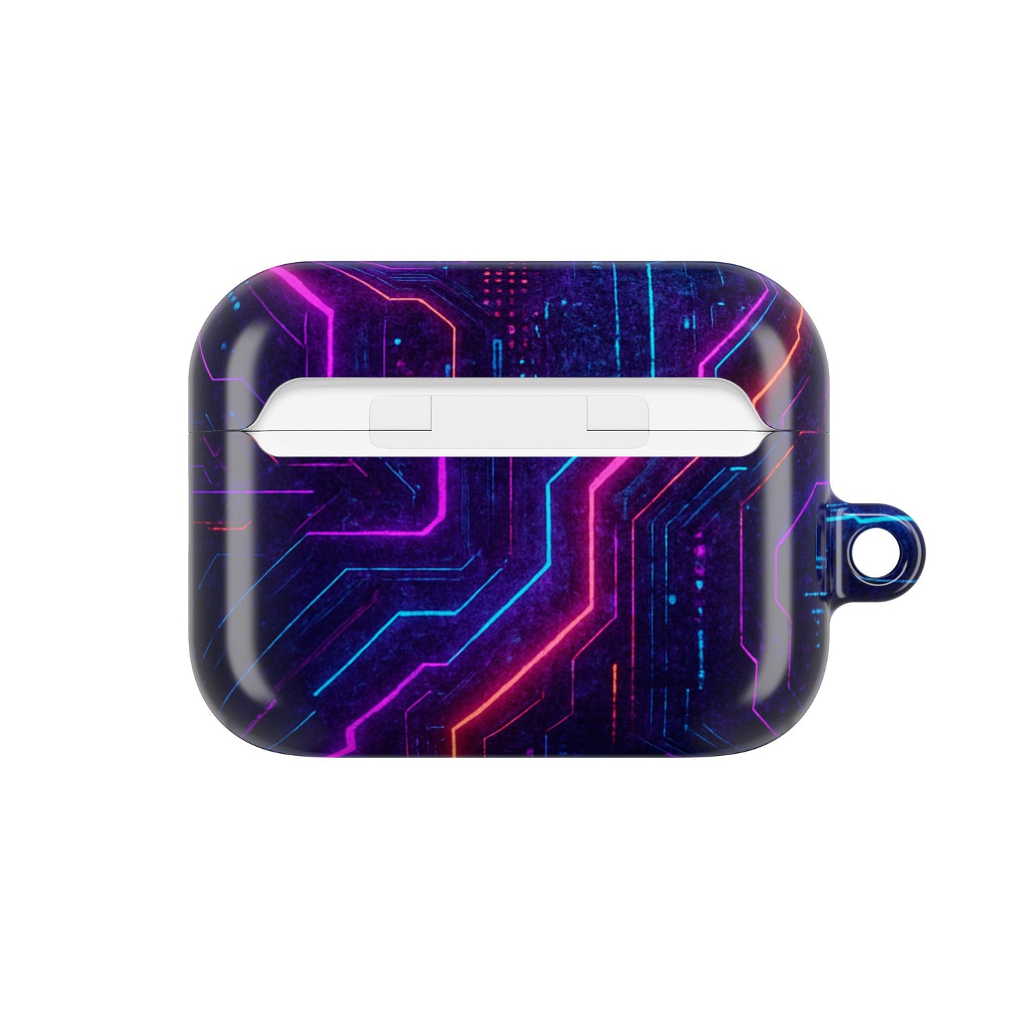 Futuristic AirPod Case, Cyberpunk Earbud Holder, Neon Accessory, Tech Gift for Gadget Lovers, Sleek & Stylish Protection