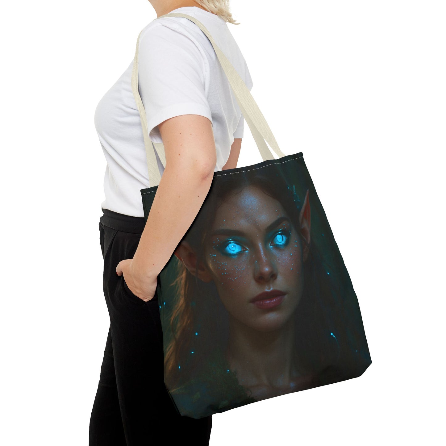 Enchanted Elf Tote Bag | Mystical Shopping Bag, Fantasy Artwork, Gifts for Her, Eco-Friendly Bag, Boho Chic Accessory