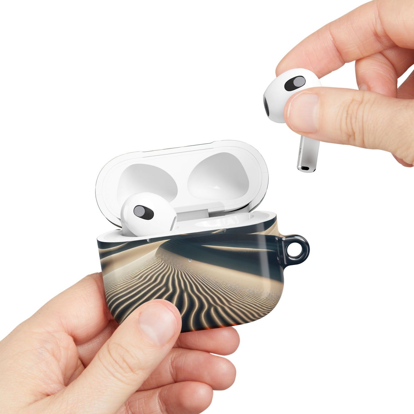 Desert Dunes AirPod Case - Nature Inspired, Unique Tech Accessory for Music Lovers, Gift for Travelers, Stylish Earbud Cover