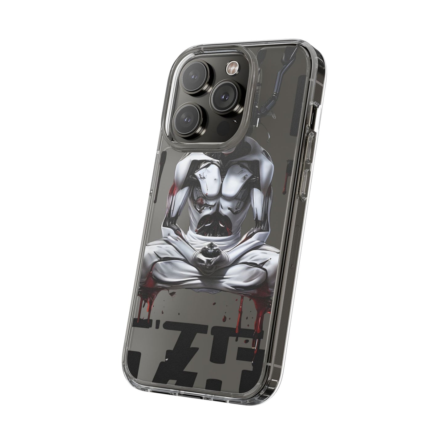 Clear Phone Cases with Cyber Design