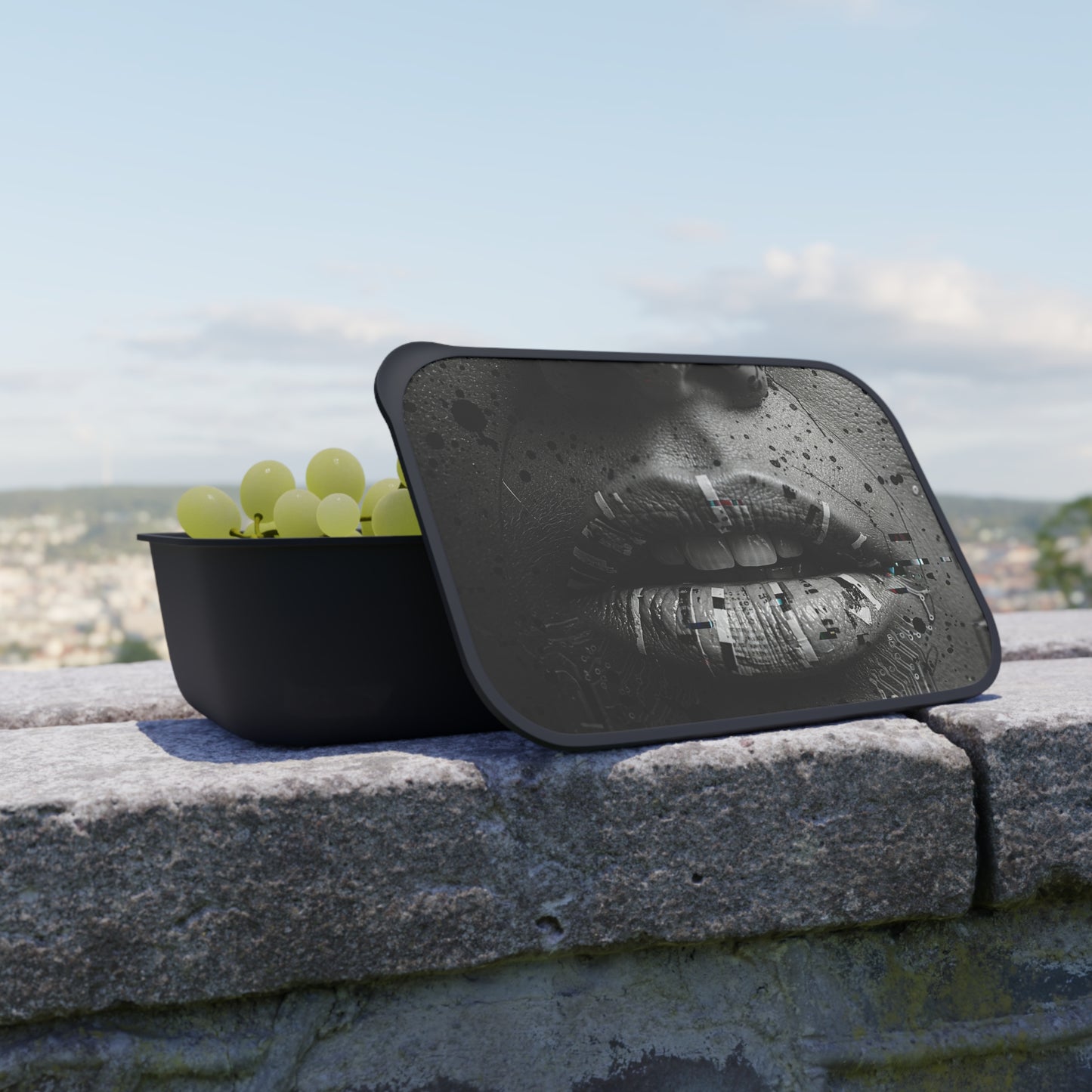 Stylish BPA-Free Bento Box for Lunch, Trendy Meal Prep Container, Eco-Friendly Food Storage, Gifts for Foodies, Portable Utensils Included