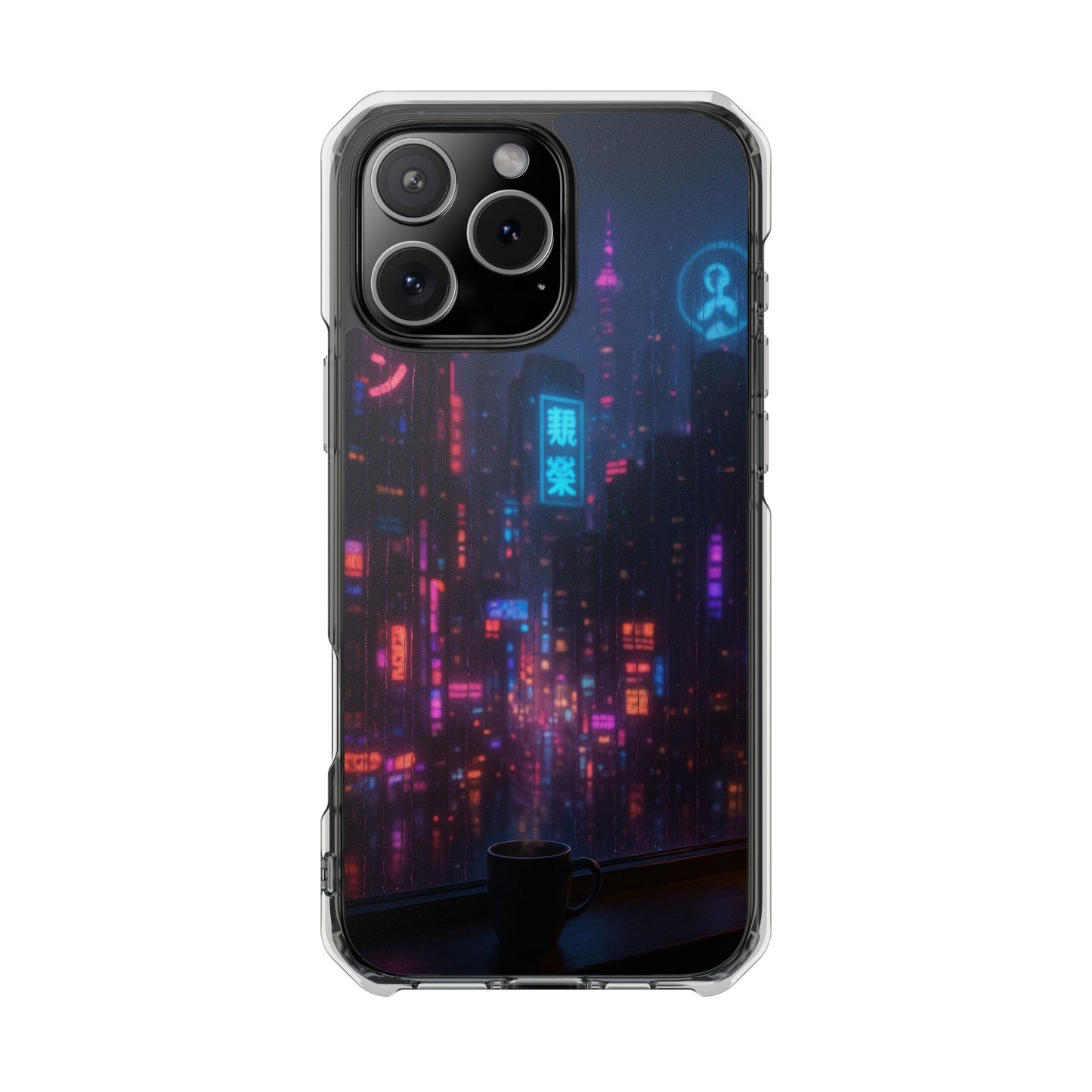Neon City Phone Case - Magnetic Clear Impact Cases, Customizable Phone Cover, Gifts for Tech Lovers, Stylish Protection, Modern Design