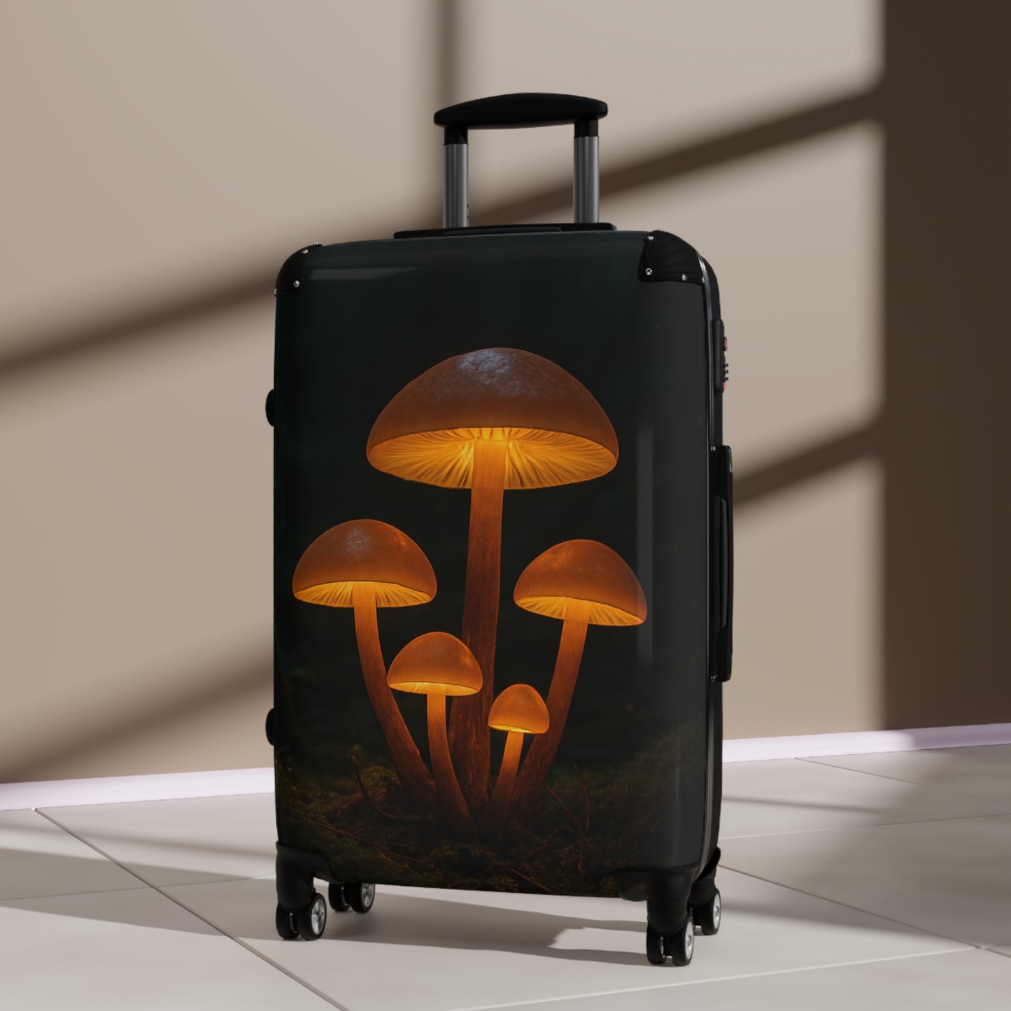Mushroom Suitcase – Travel Gear, Luggage, Weekend Getaway, Gift for Travelers, Adventure Accessories